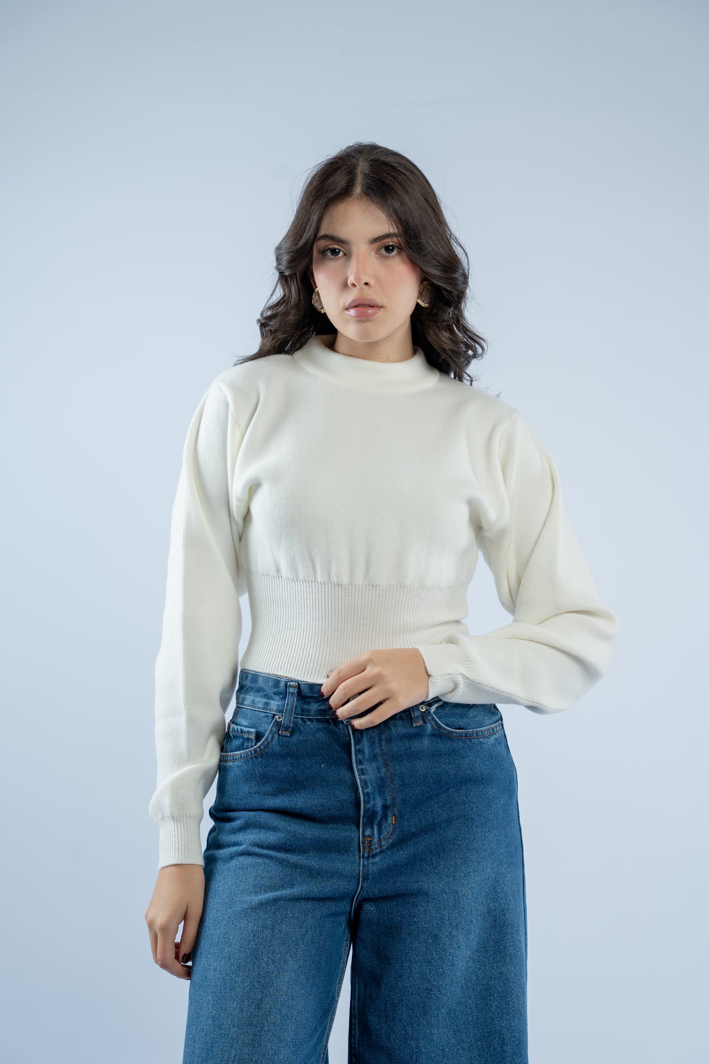Contour knit top