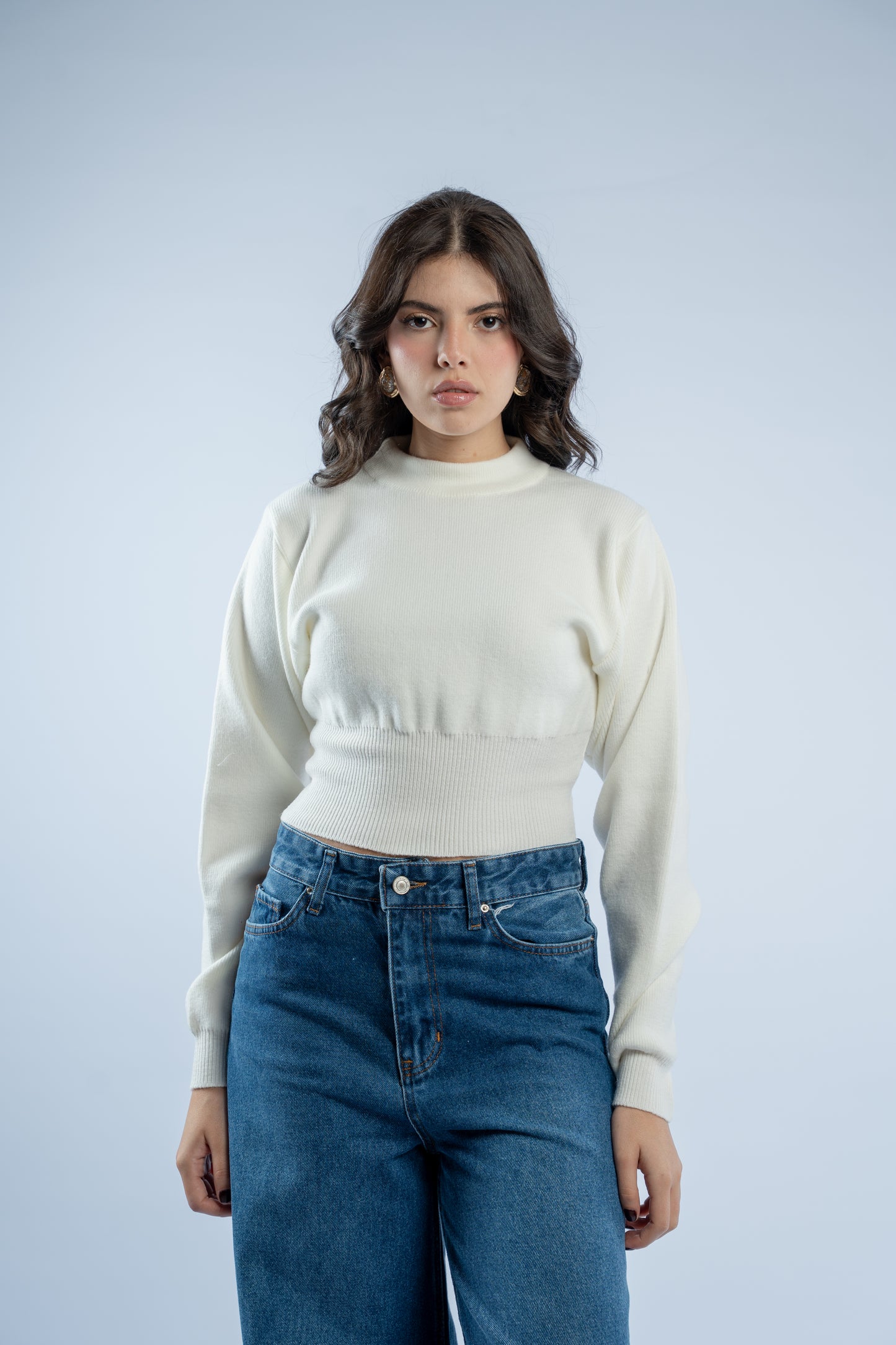Contour knit top