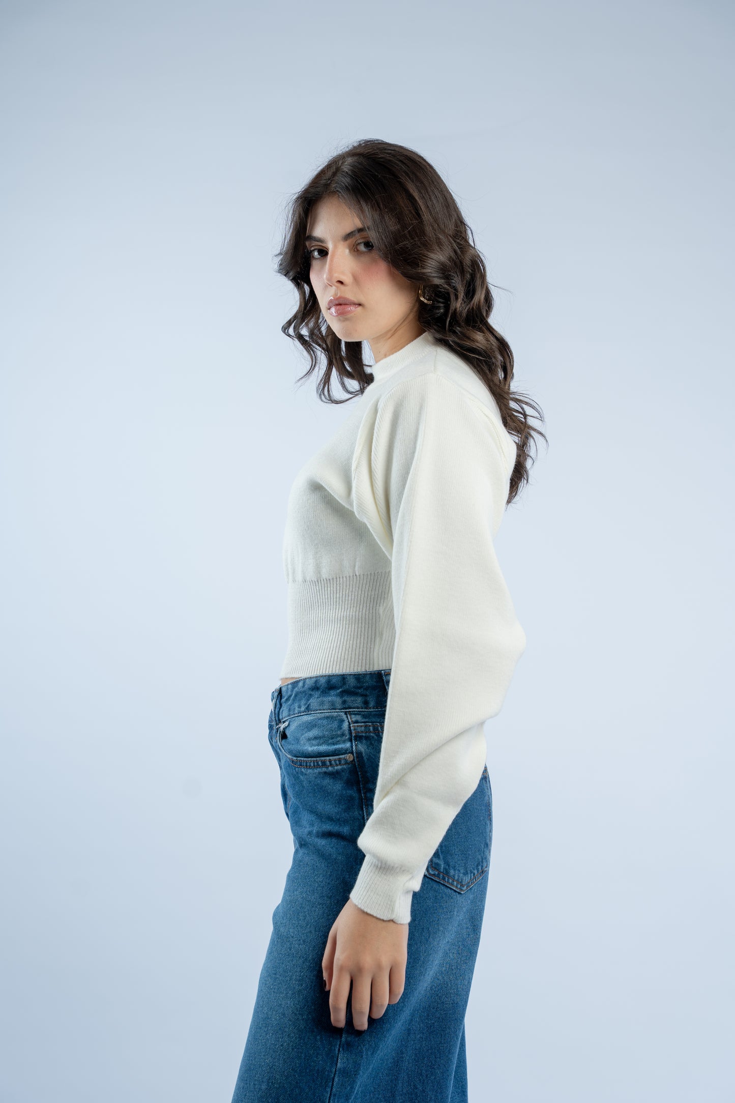 Contour knit top
