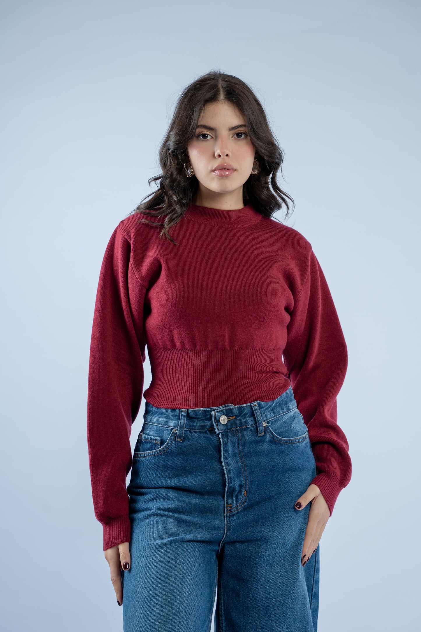 Contour knit top