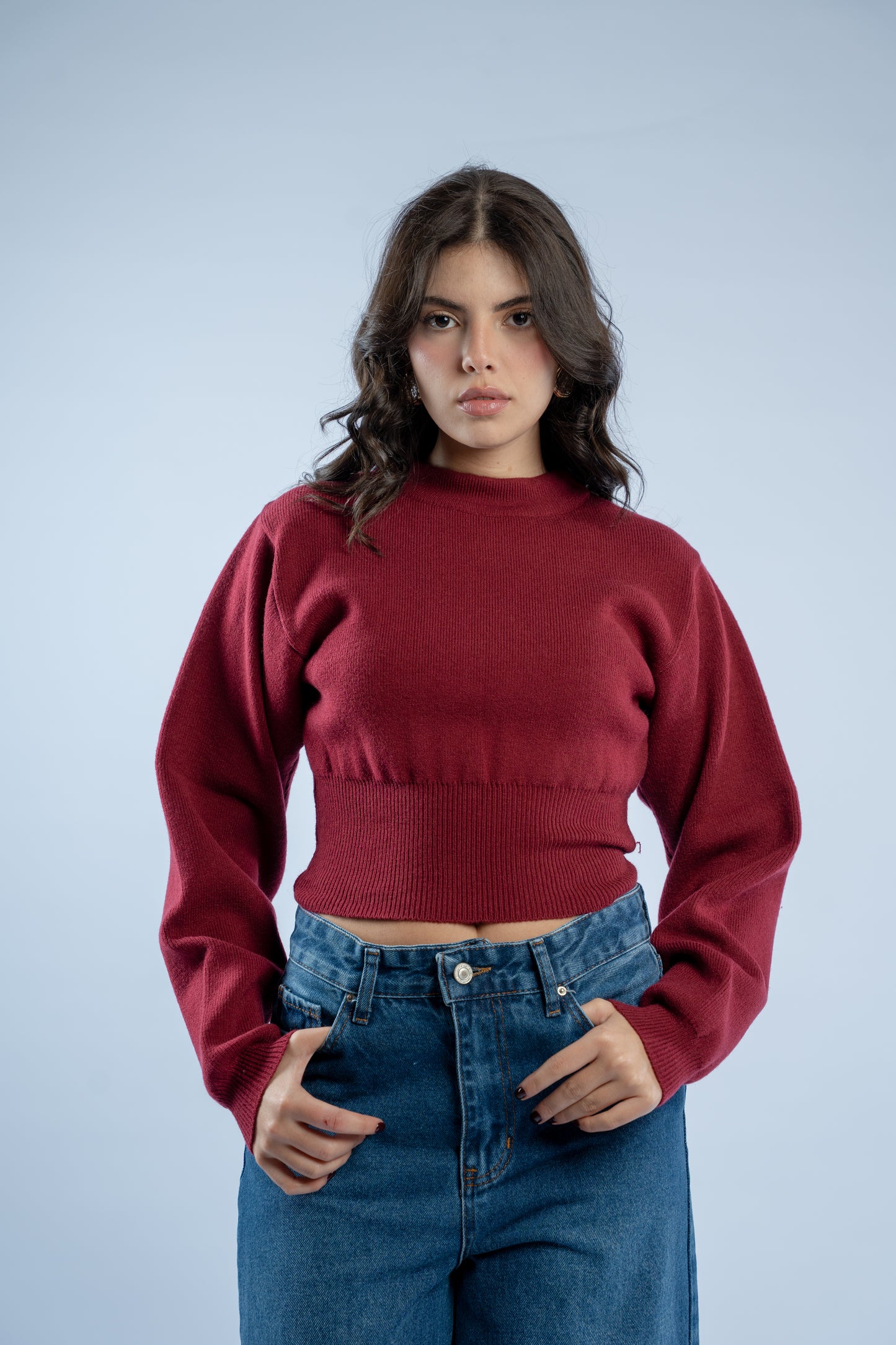 Contour knit top