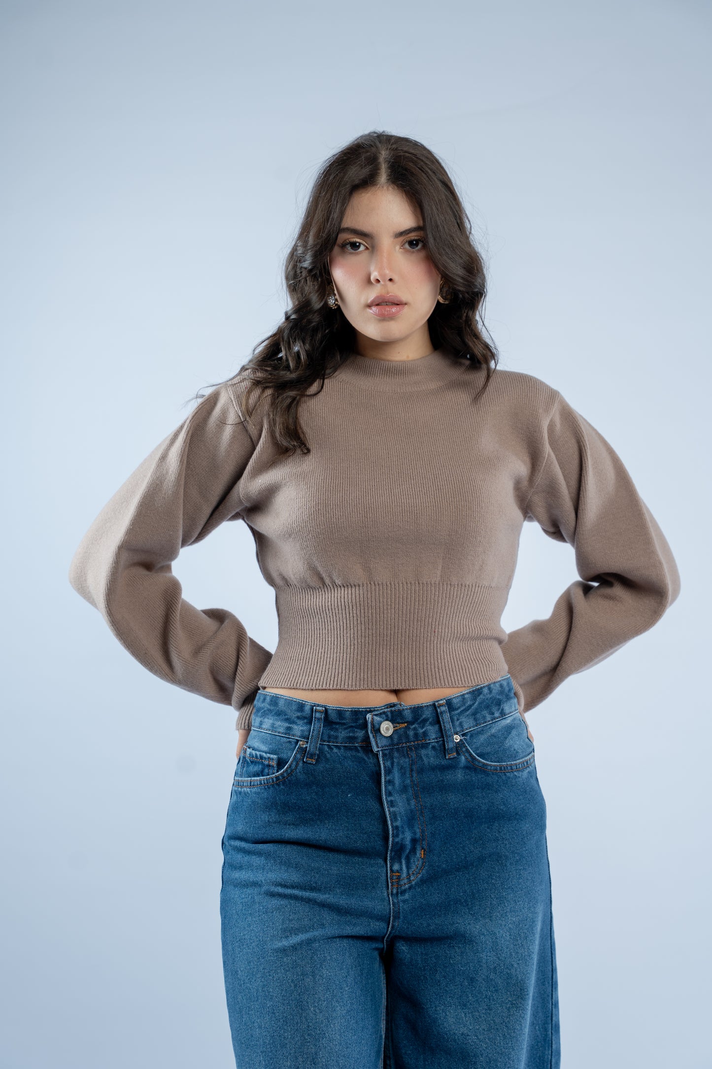 Contour knit top