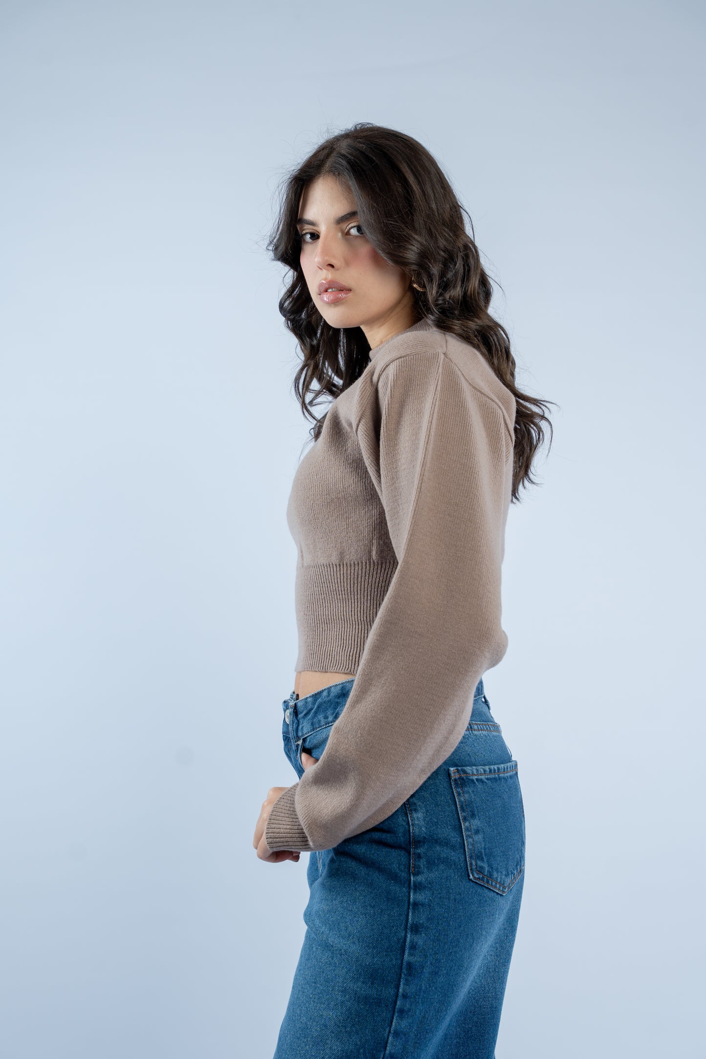 Contour knit top