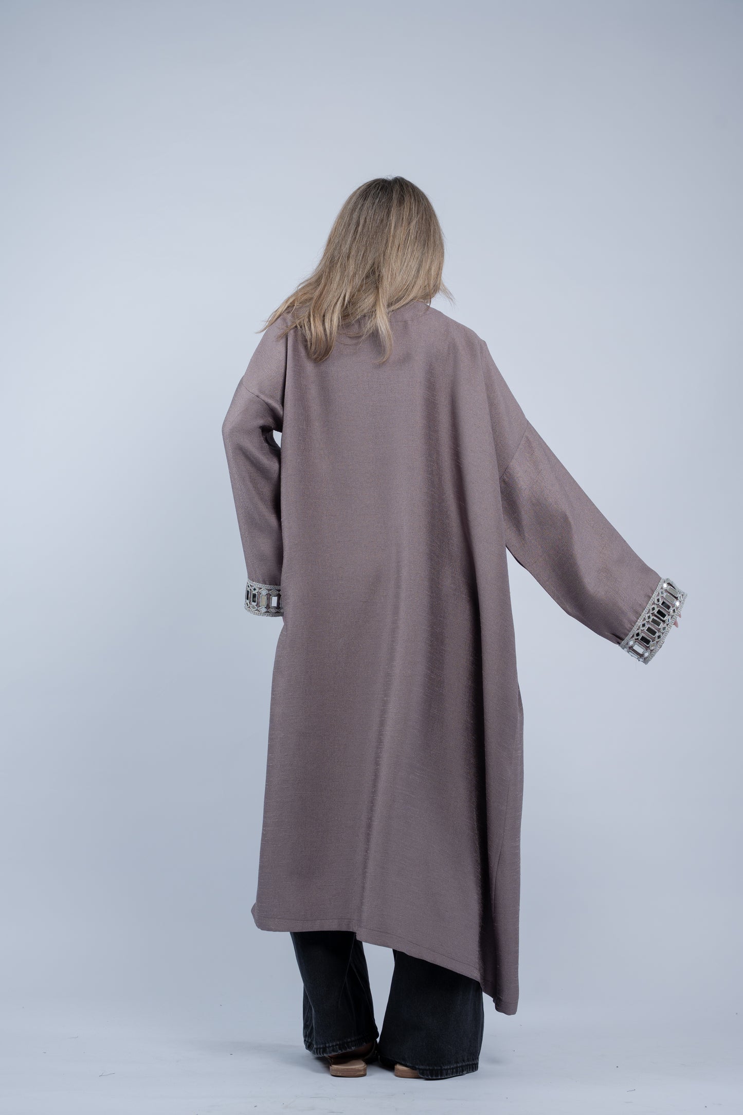 Silver Edge Abaya