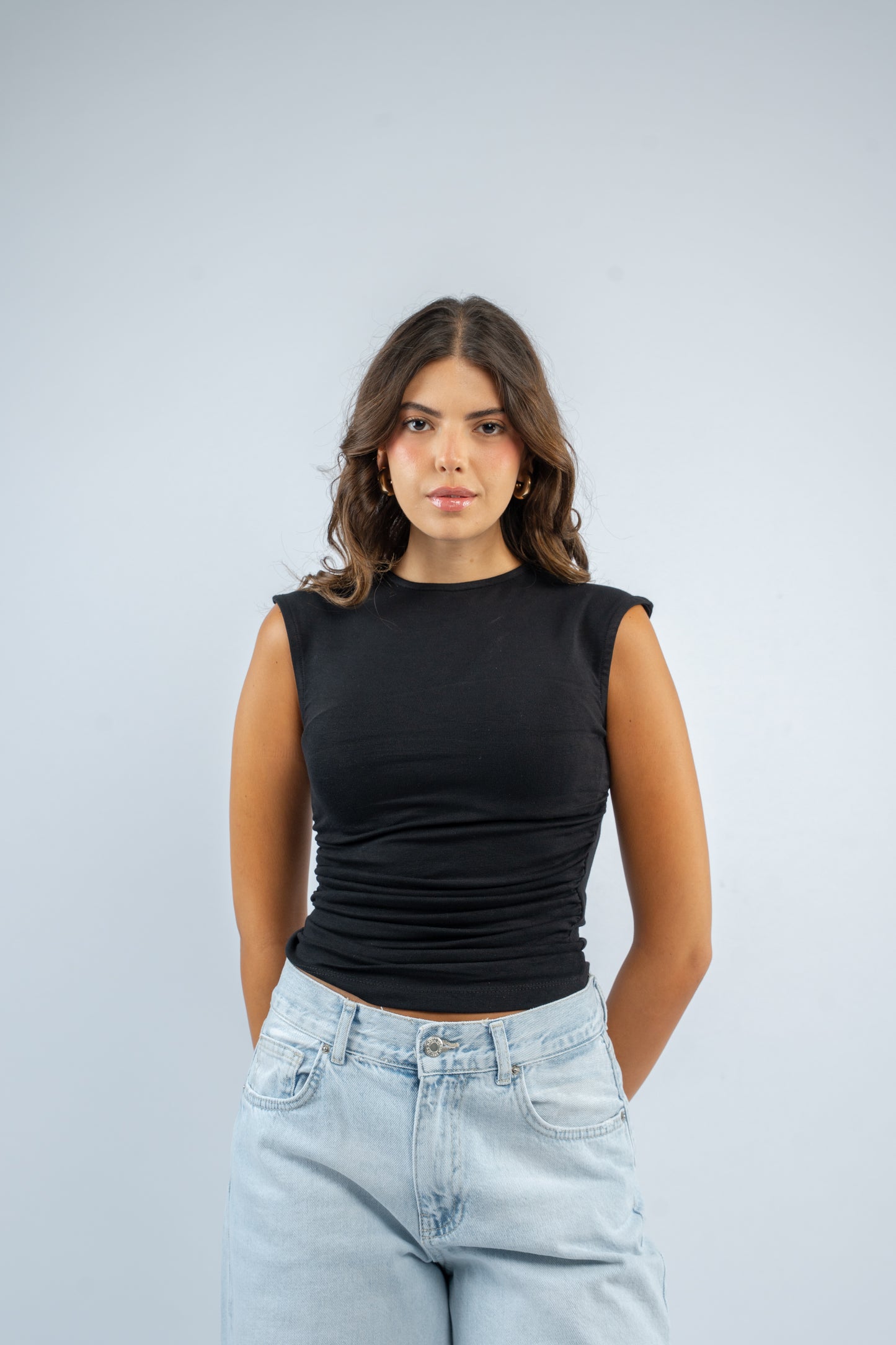 Side ruched top