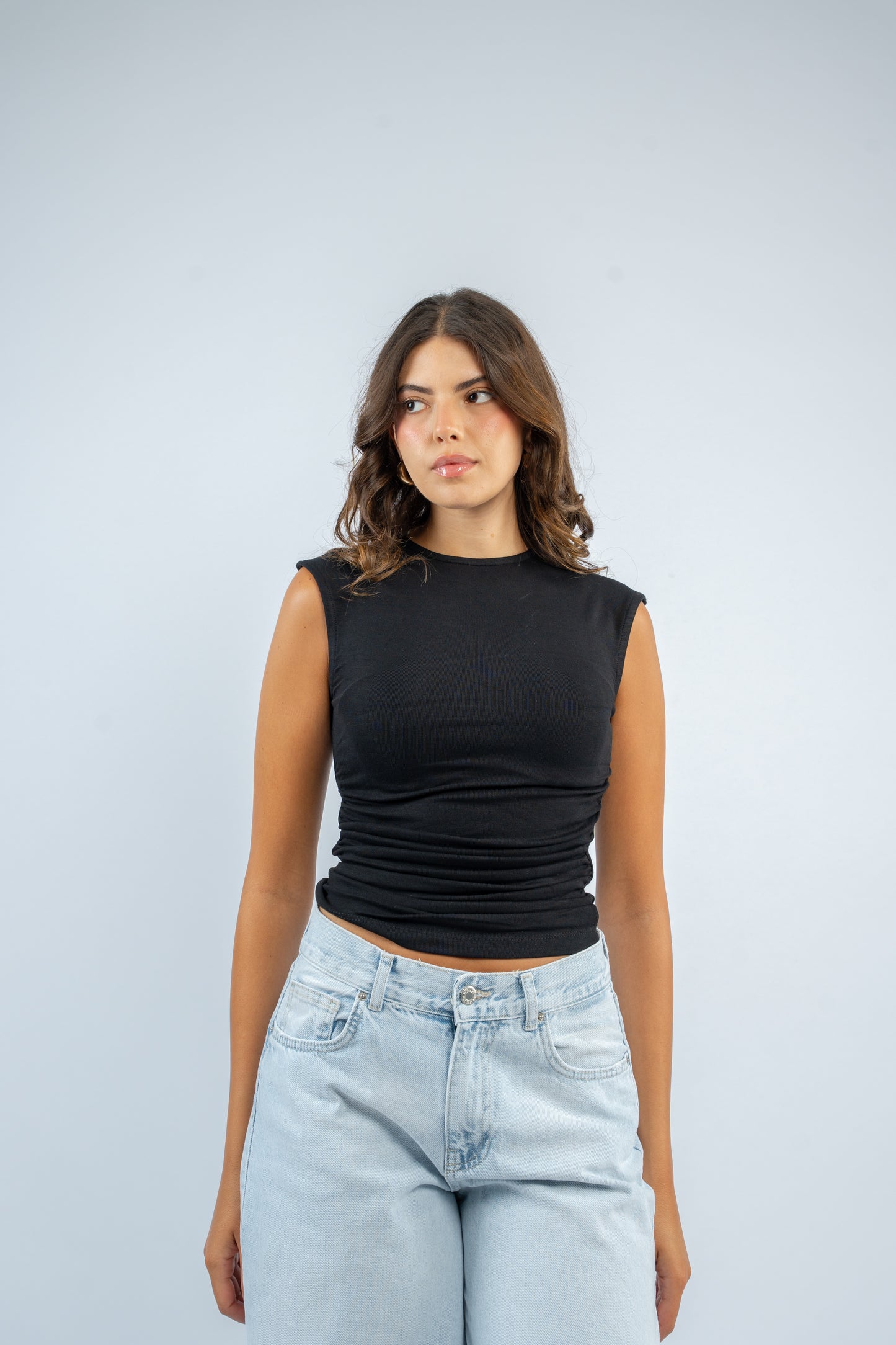 Side ruched top