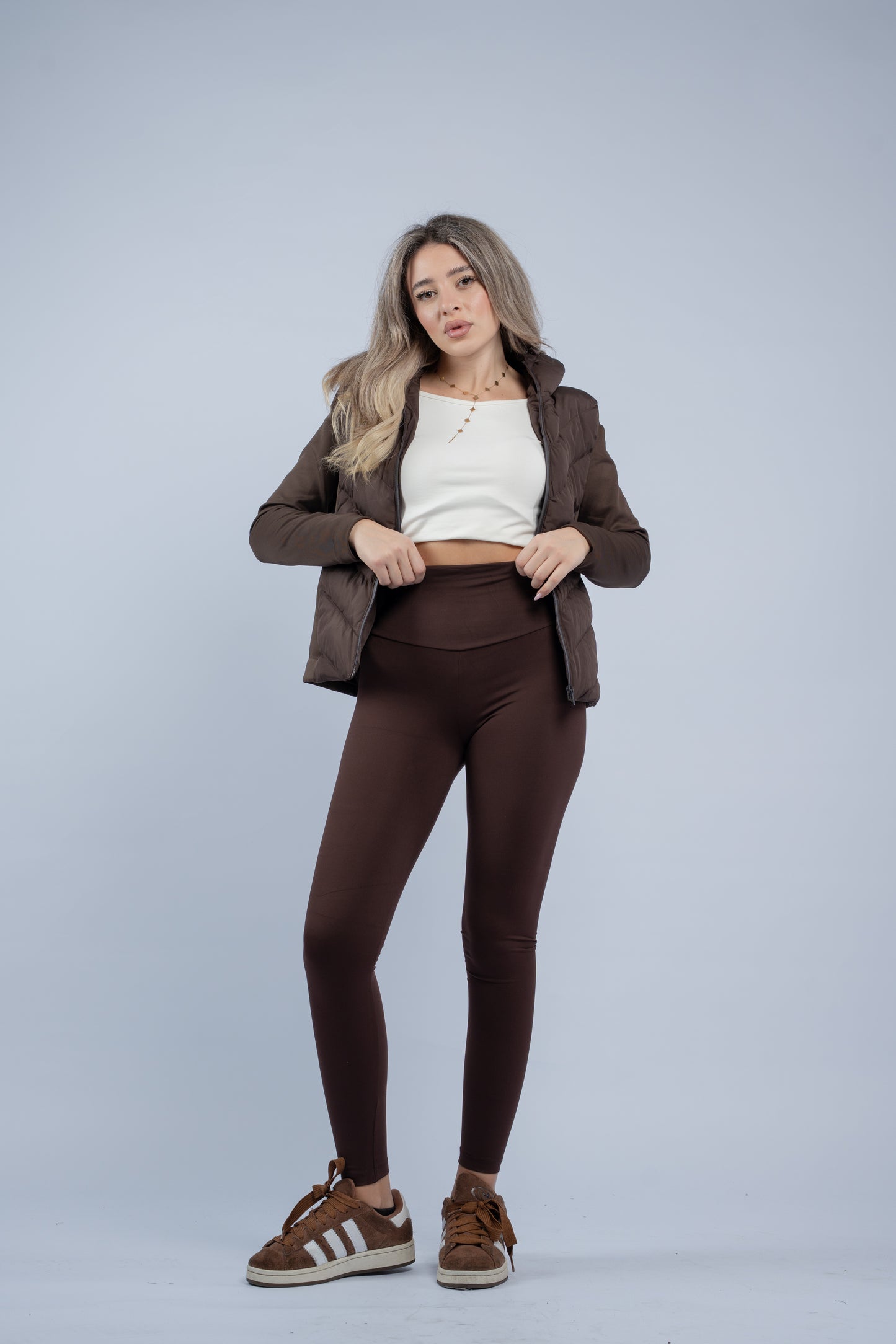Brown leggings