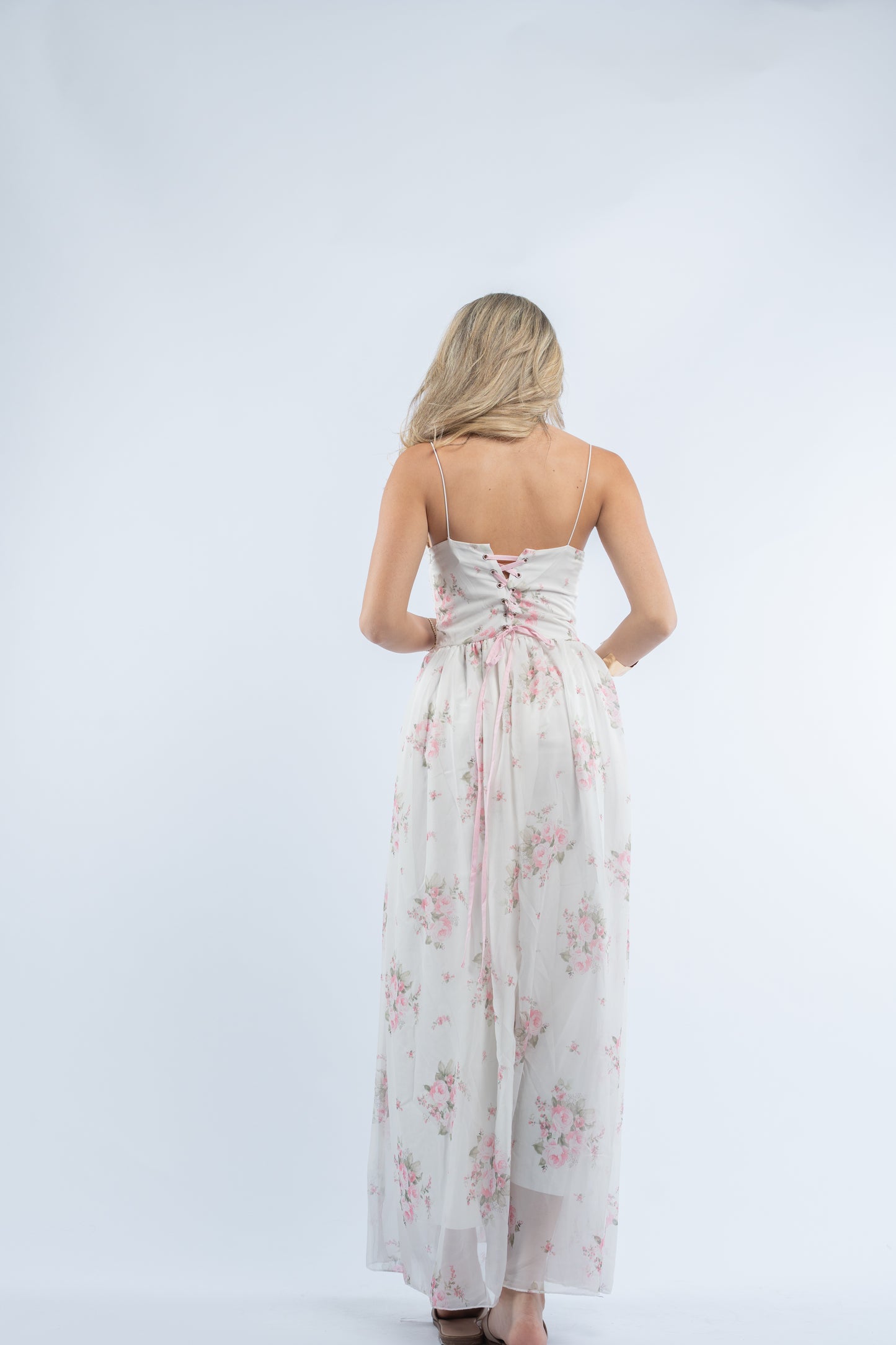 Rosette corset dress