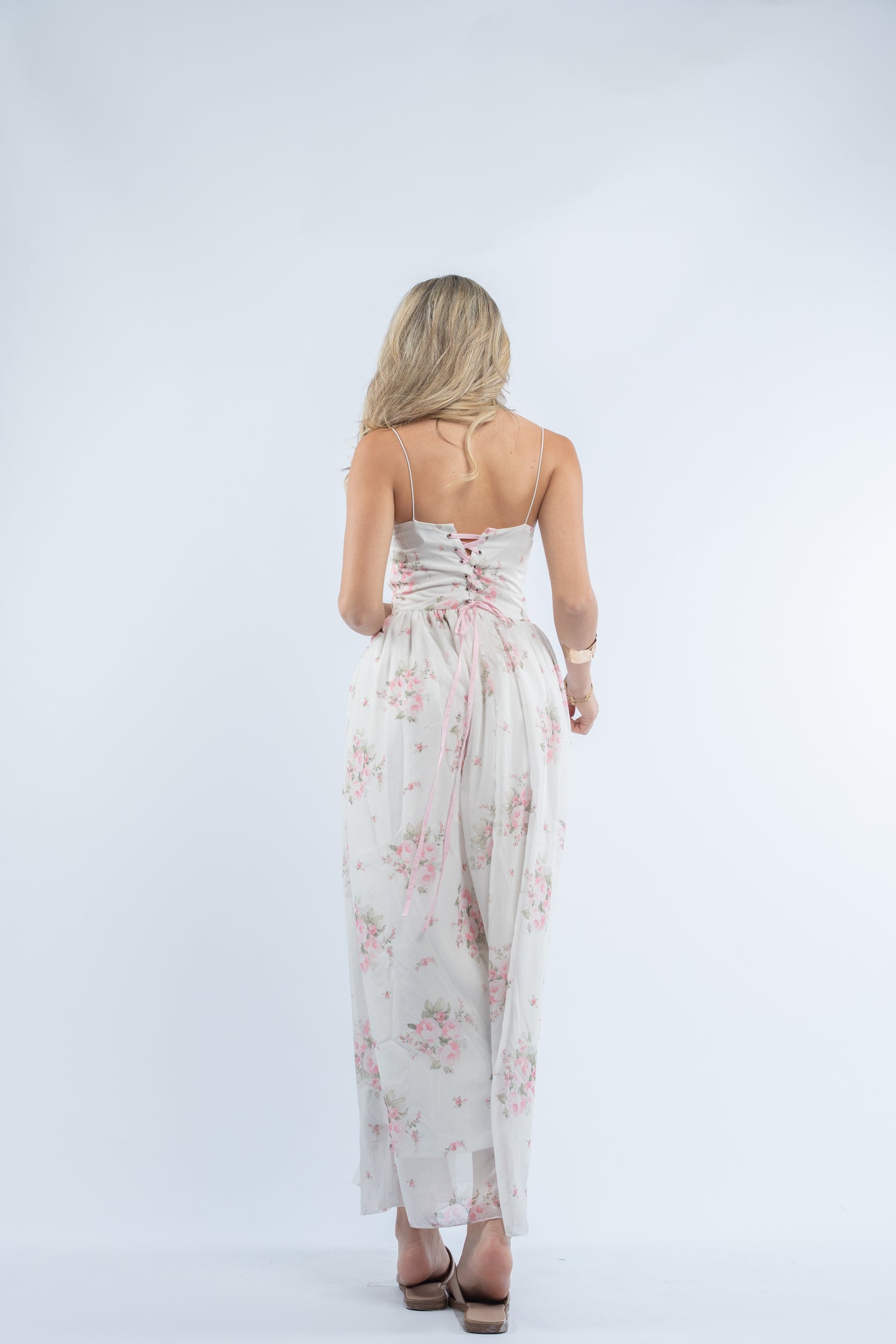 Rosette corset dress