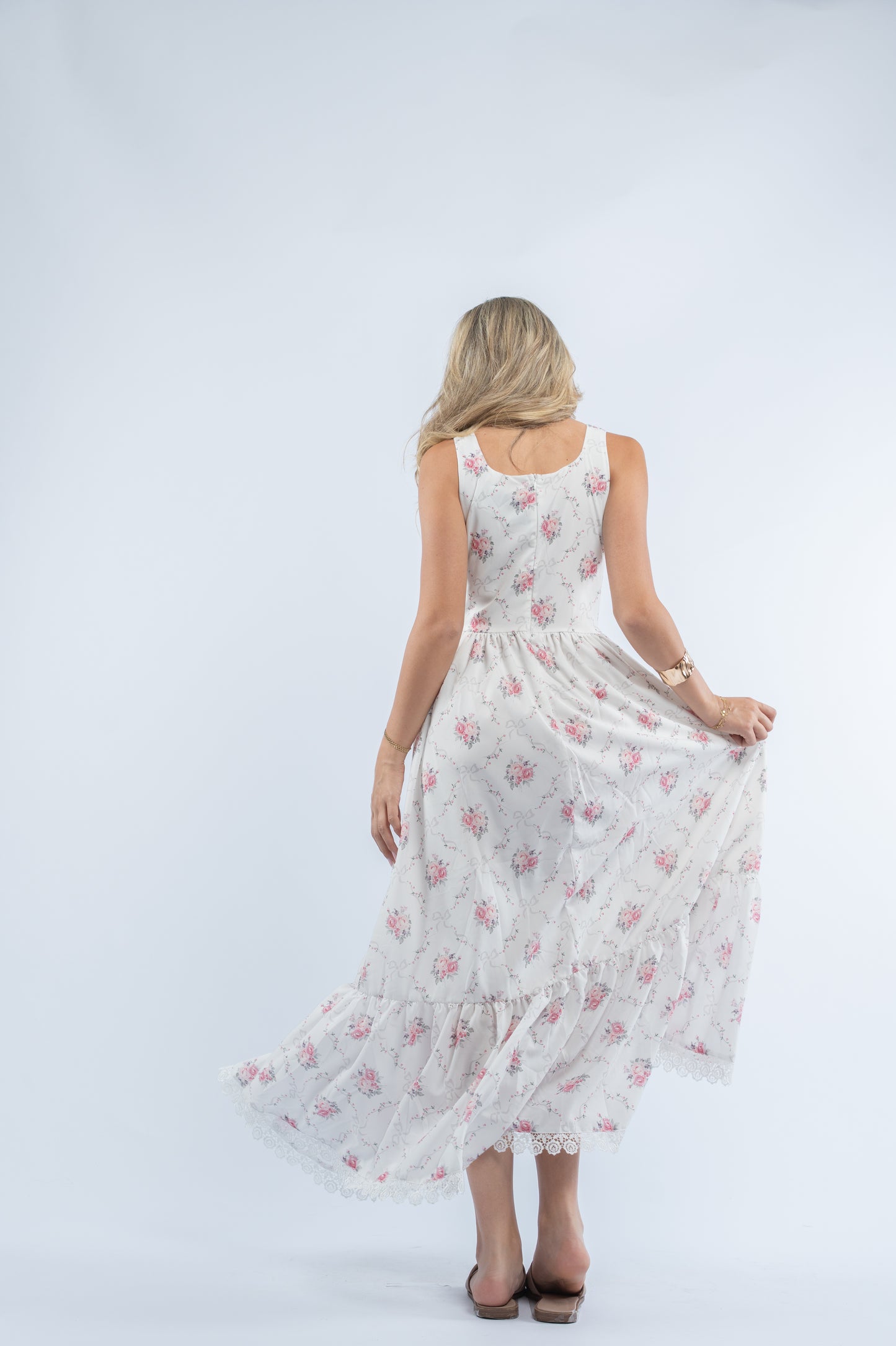 Floral tie dress