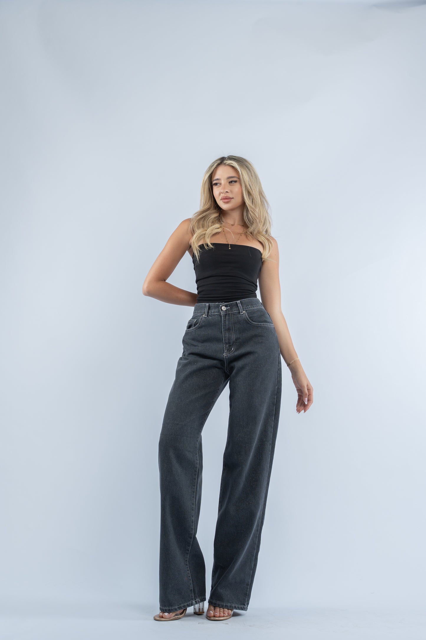 Midnight glitter jeans