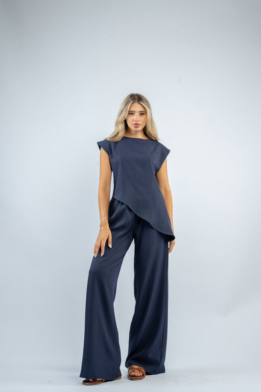 Draped asymmetric set