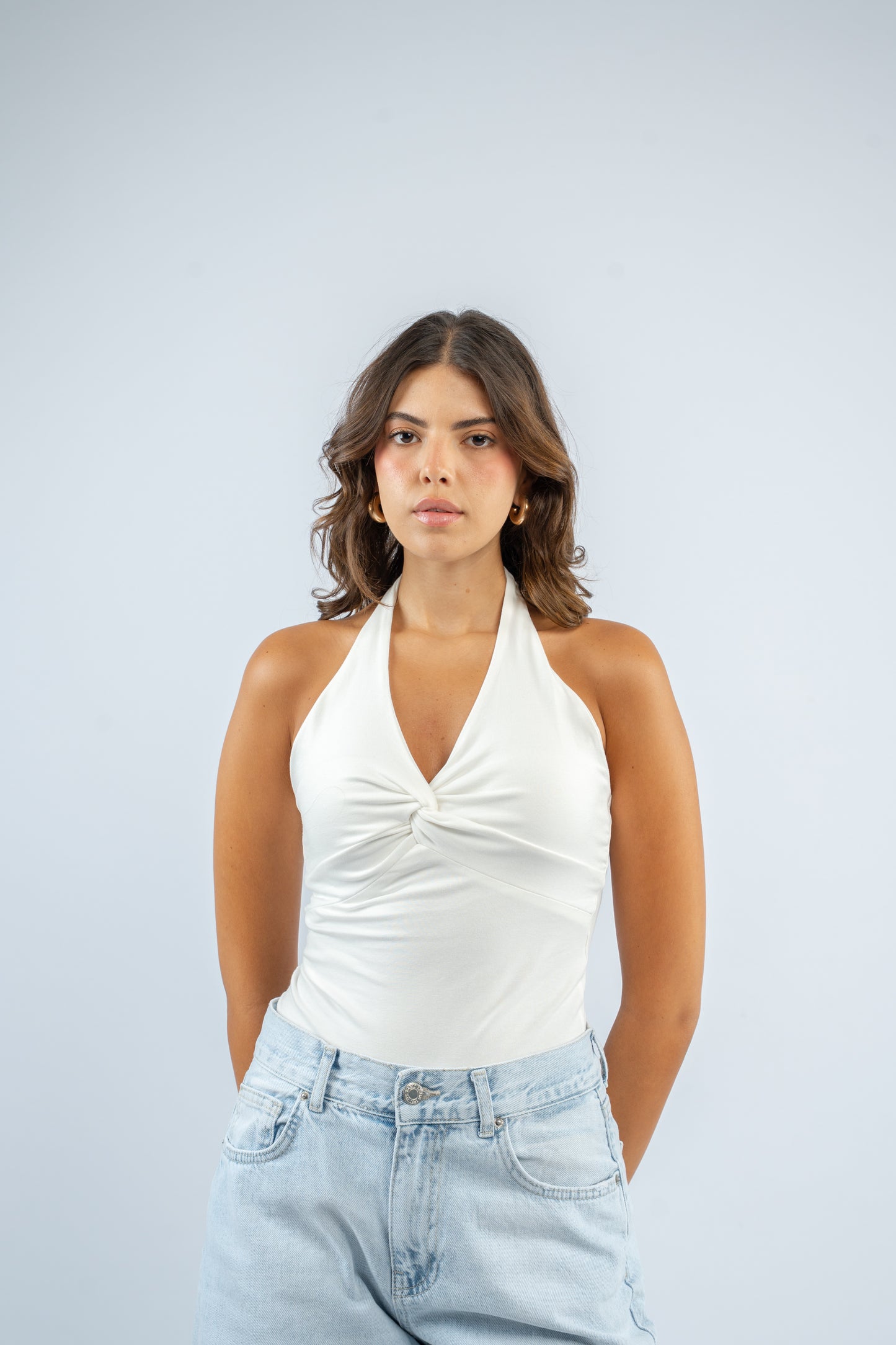 Twist knot halter top