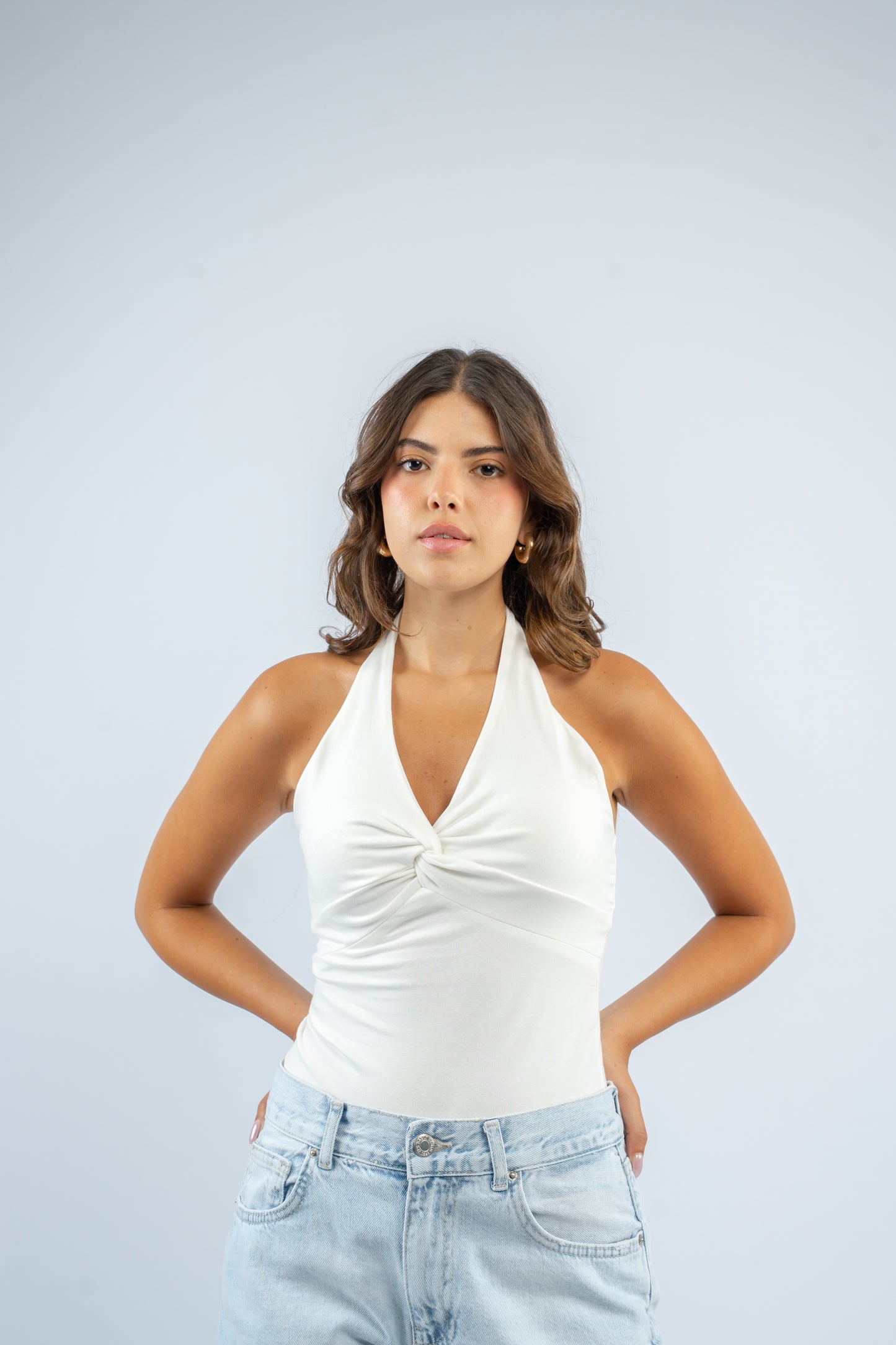 Twist knot halter top