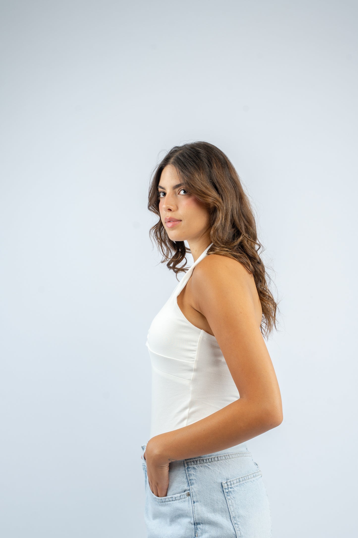Twist knot halter top