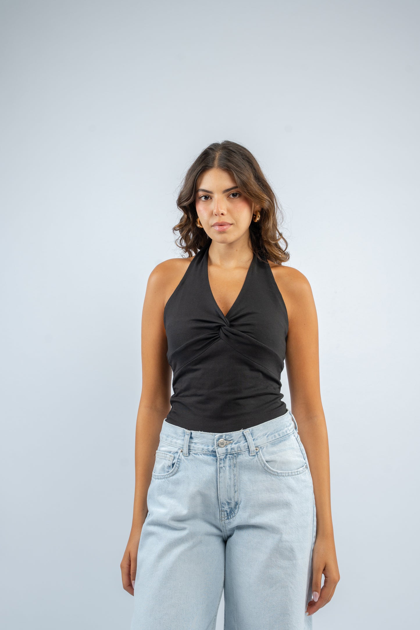 Twist knot halter top