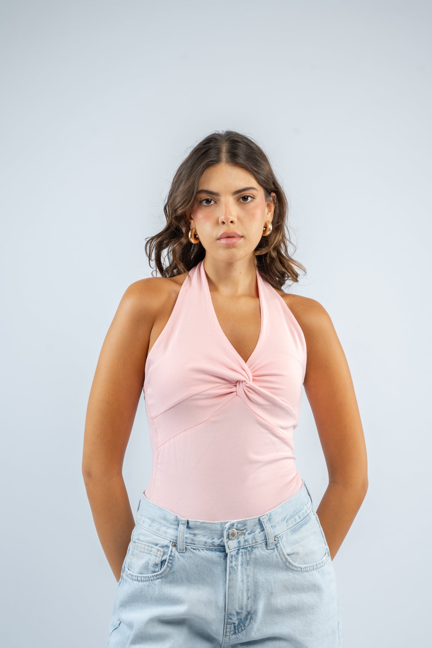 Twist knot halter top