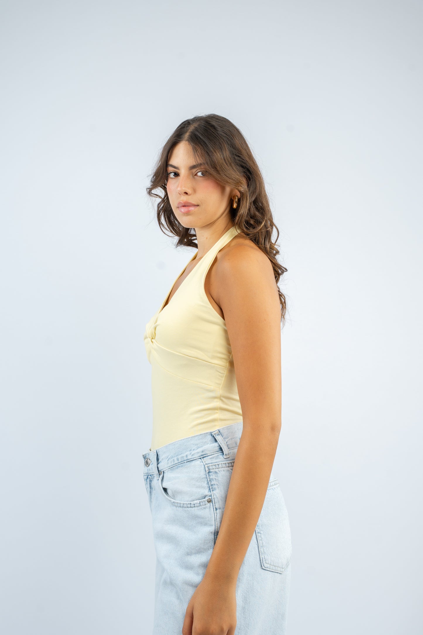 Twist knot halter top