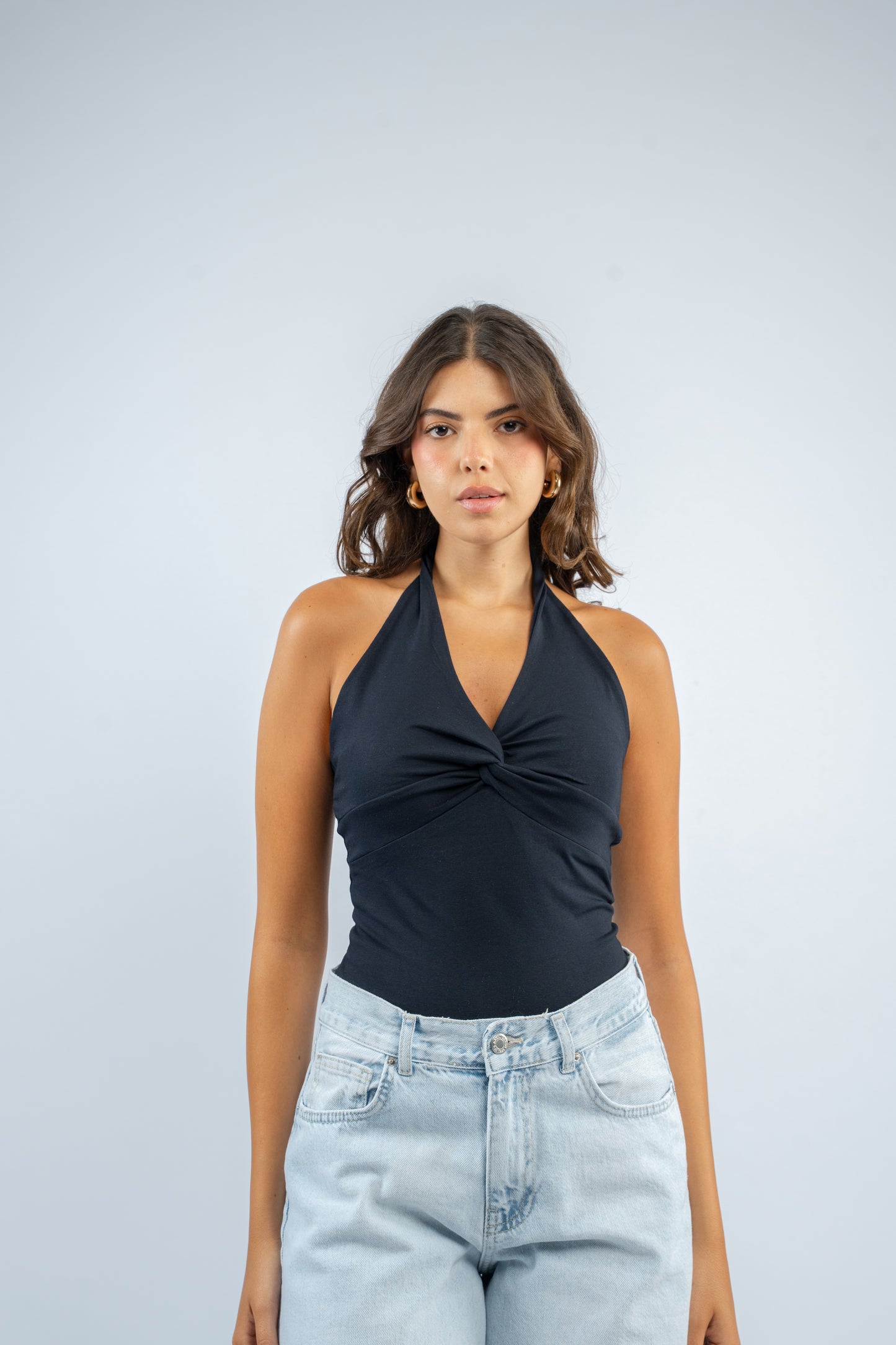 Twist knot halter top