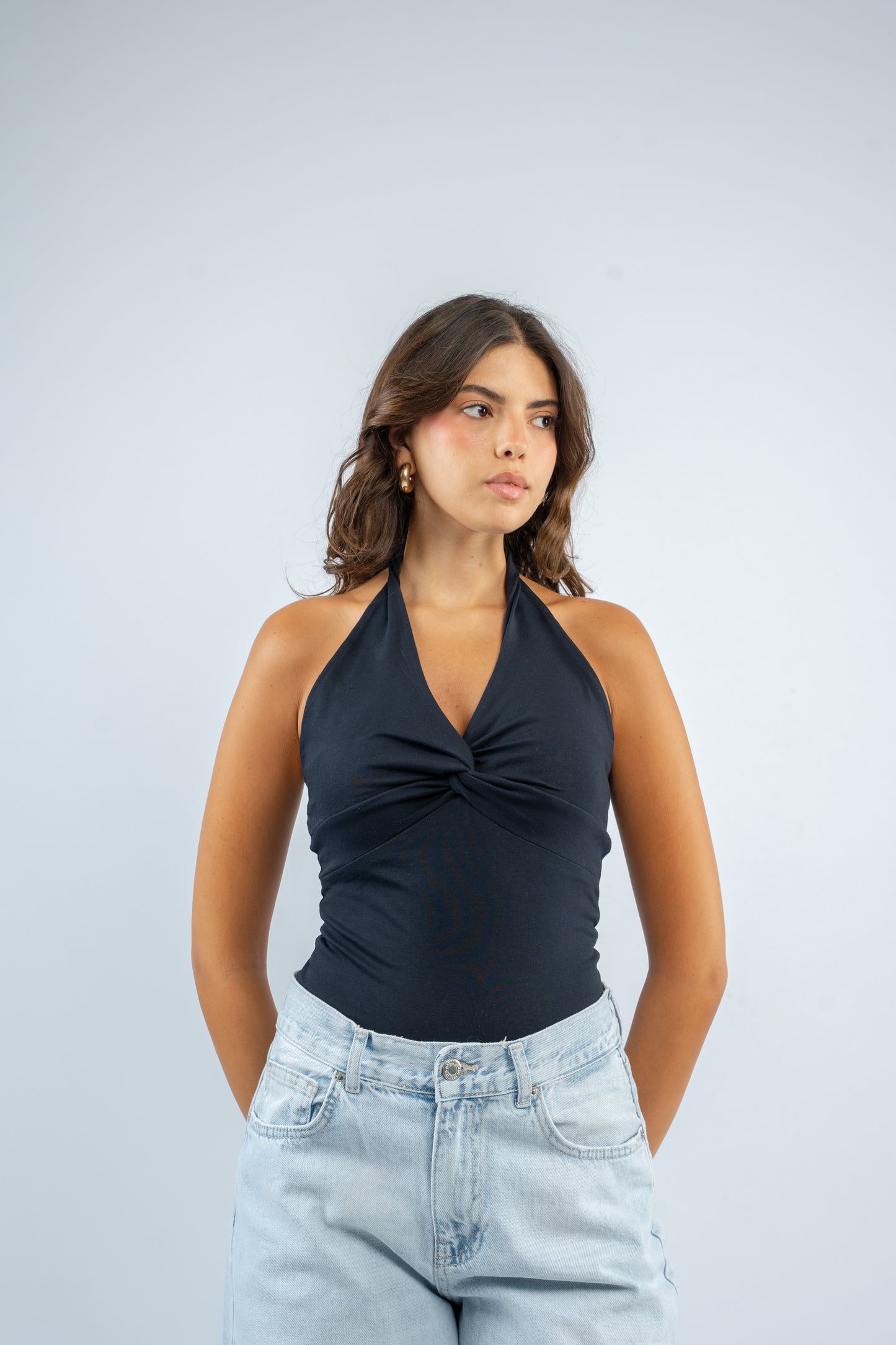 Twist knot halter top