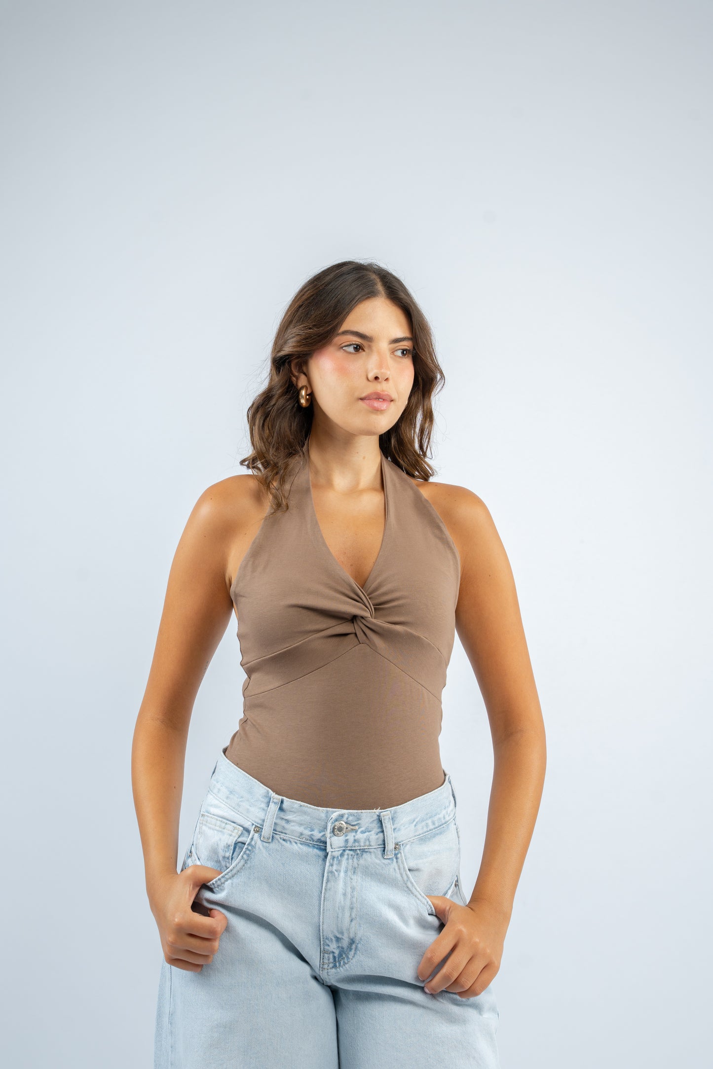 Twist knot halter top