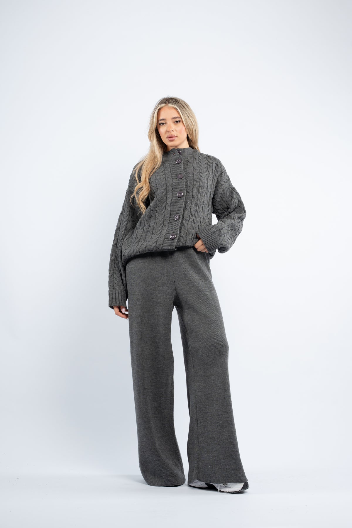 Cardigan braided set