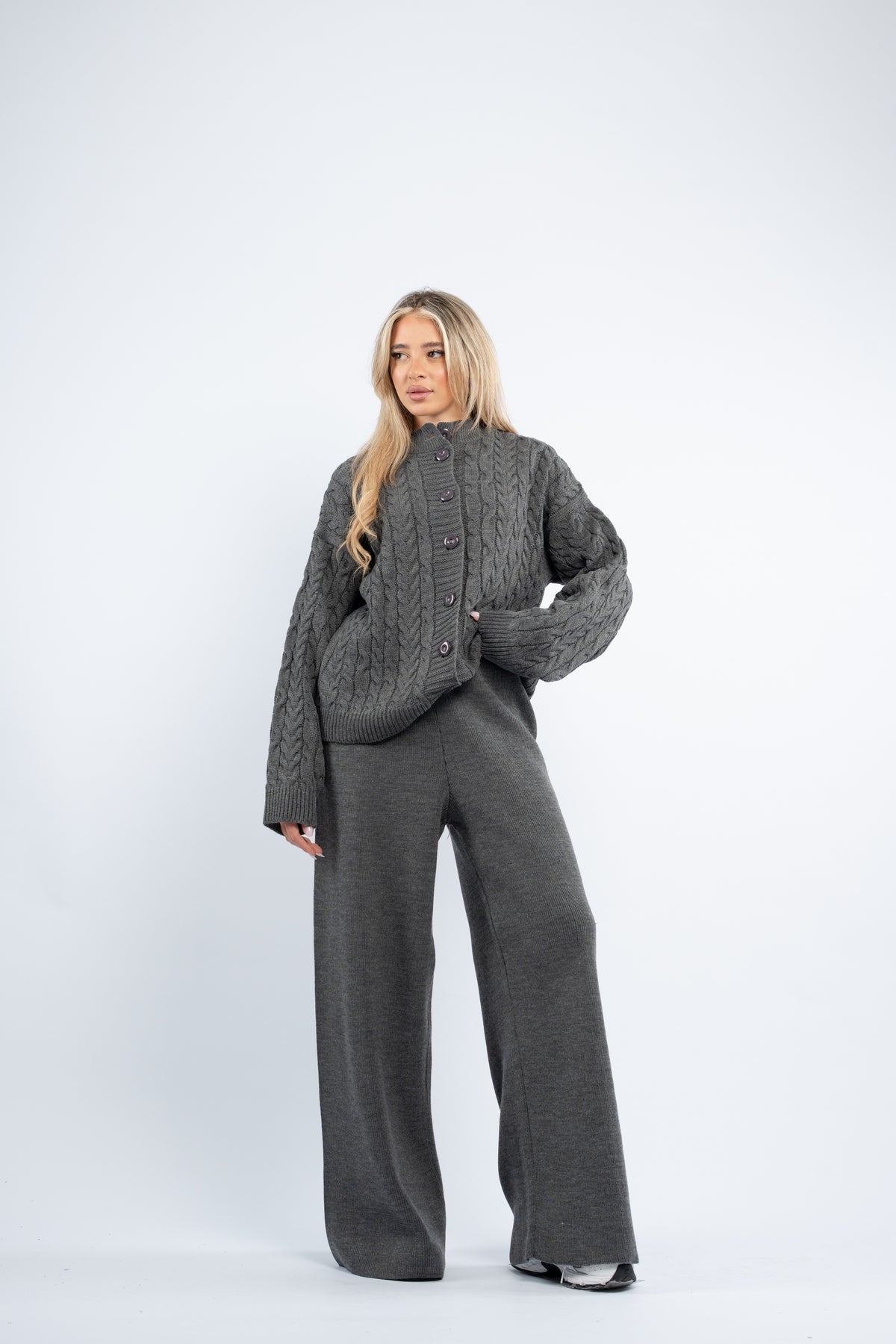 Cardigan braided set
