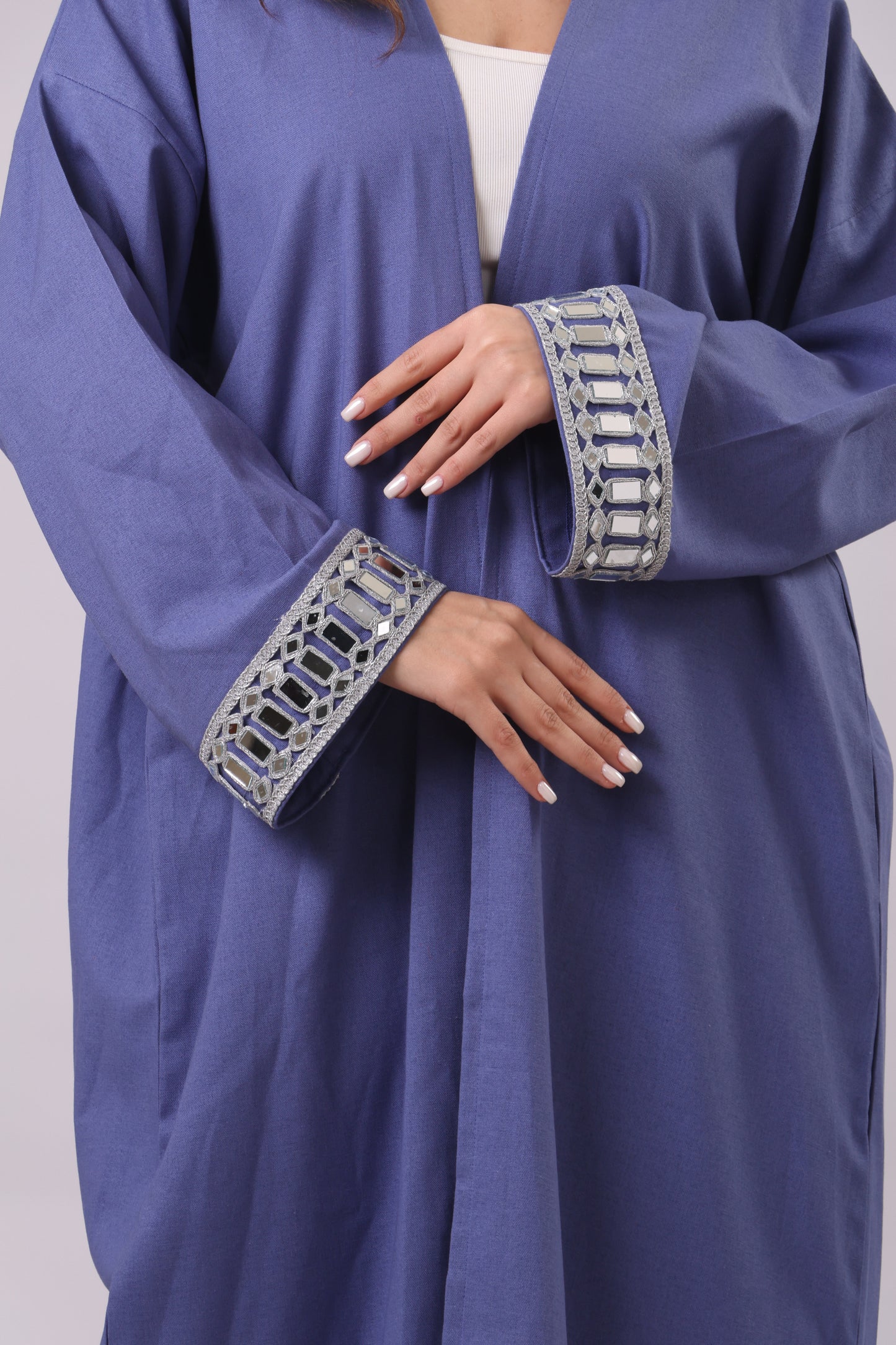 Silver Halo Abaya