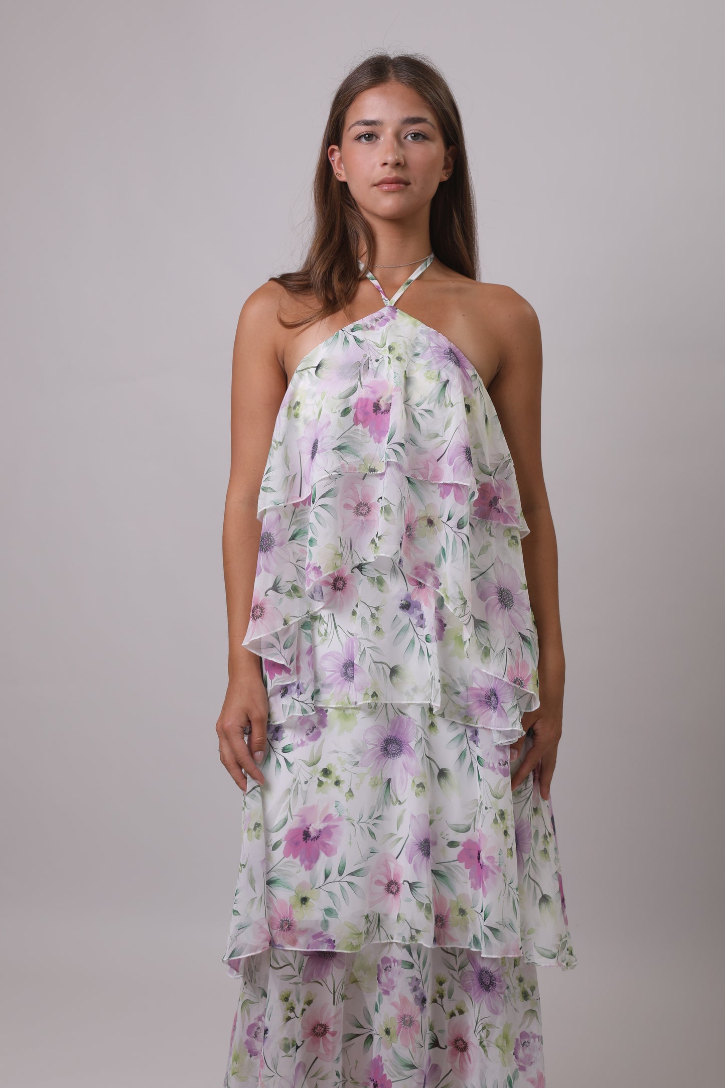 Ruffle floral dress
