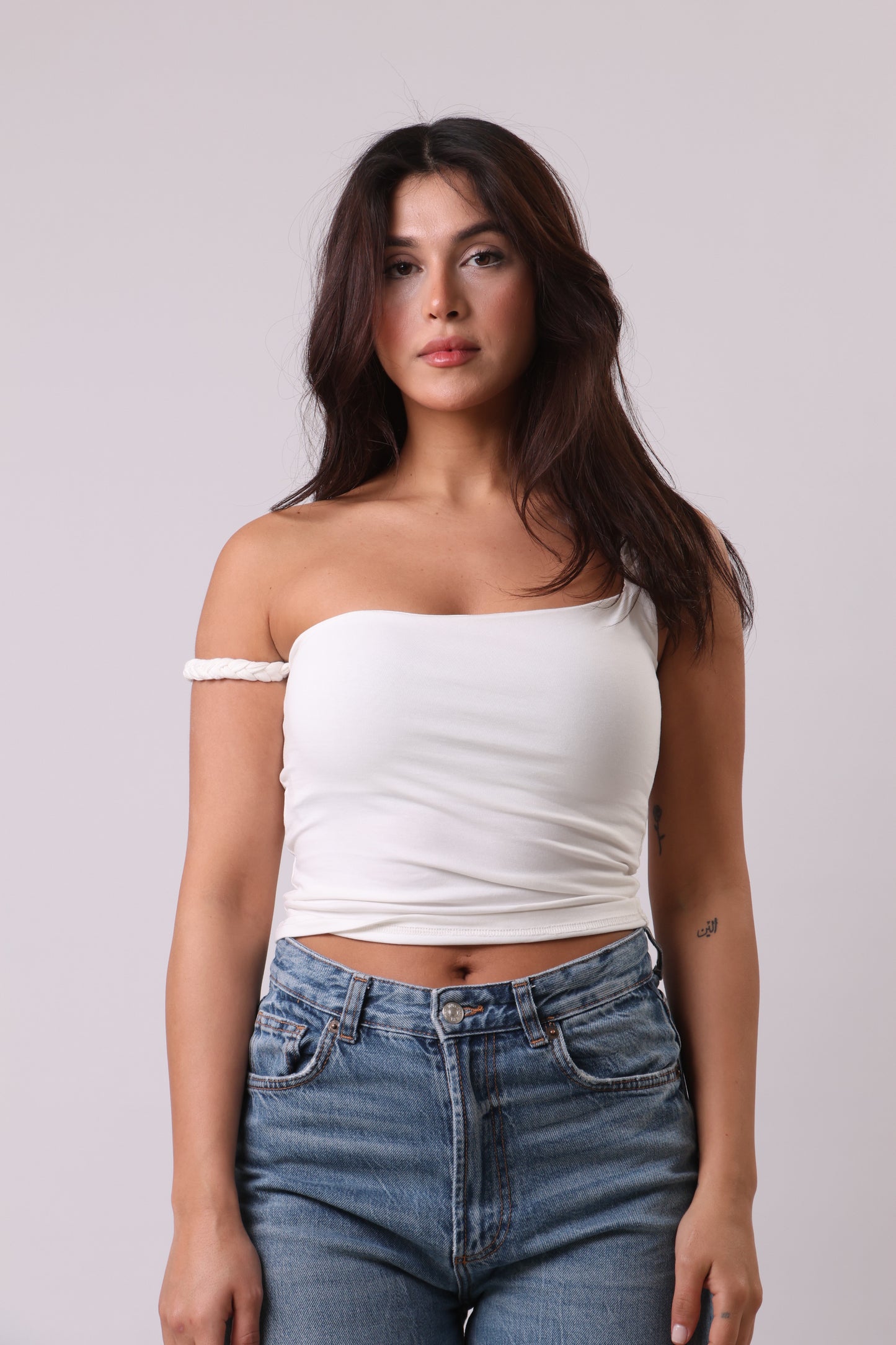 Braided straps top