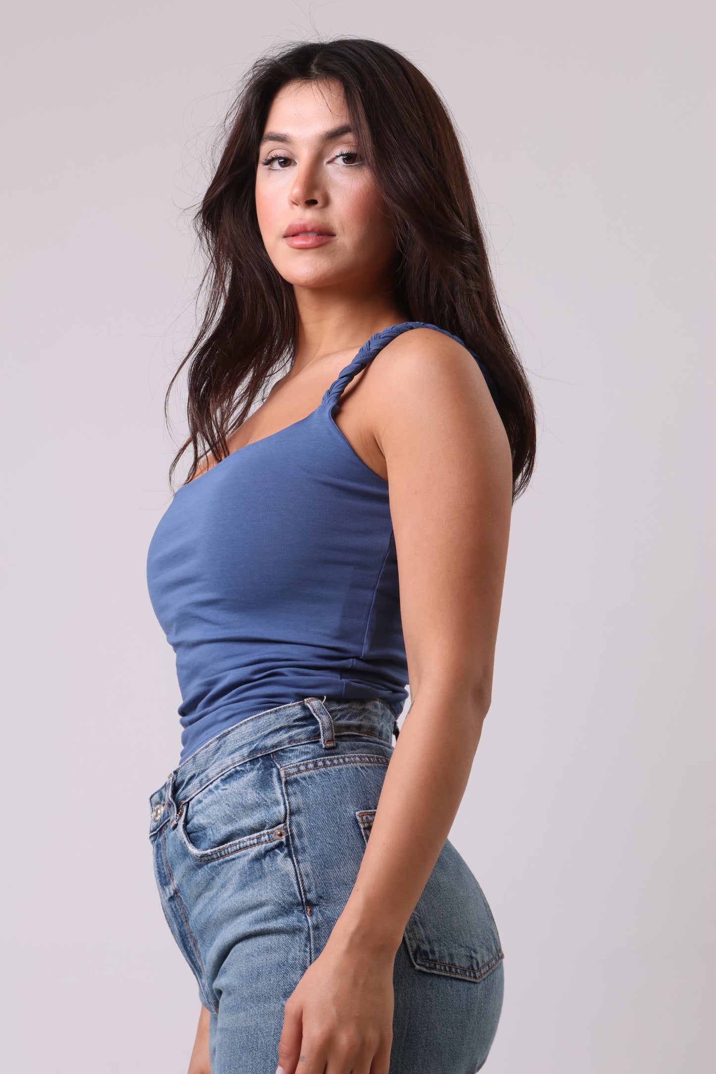 Braided straps top