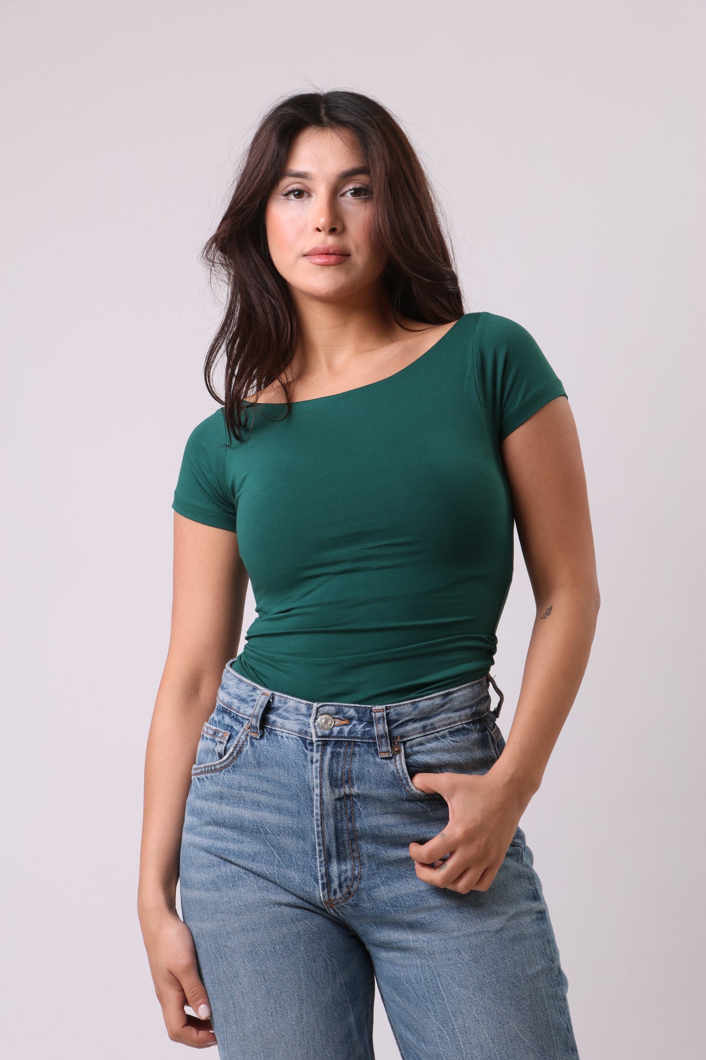 Boat neck shirt