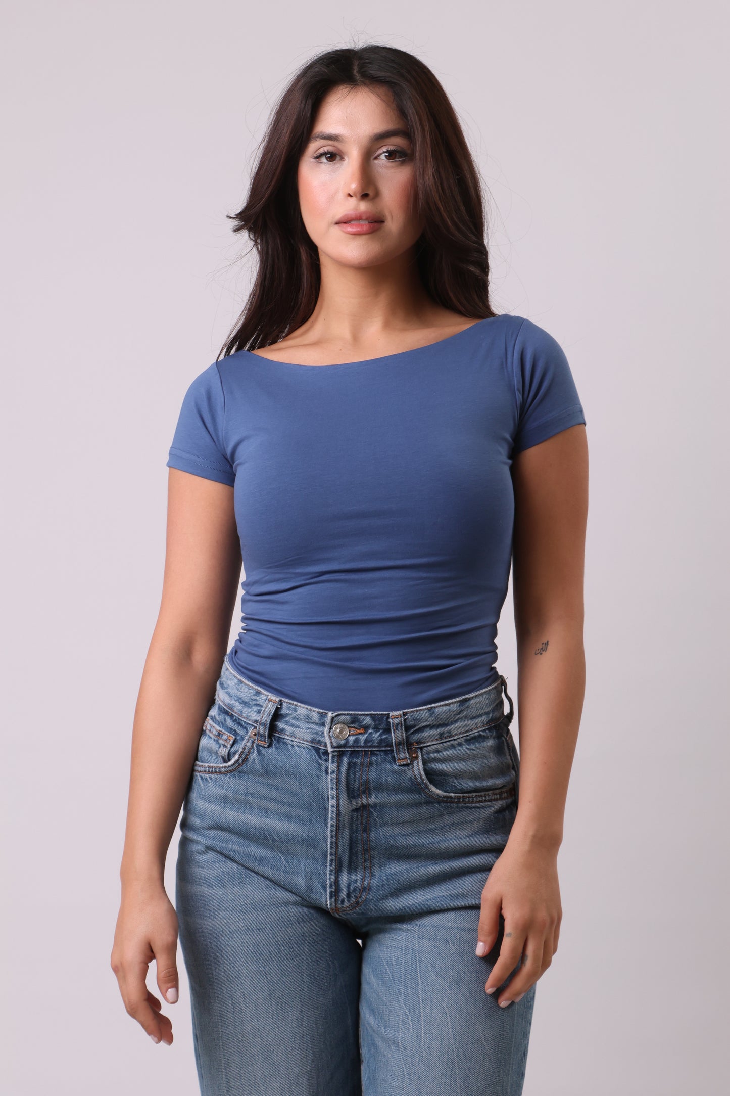 Boat neck shirt