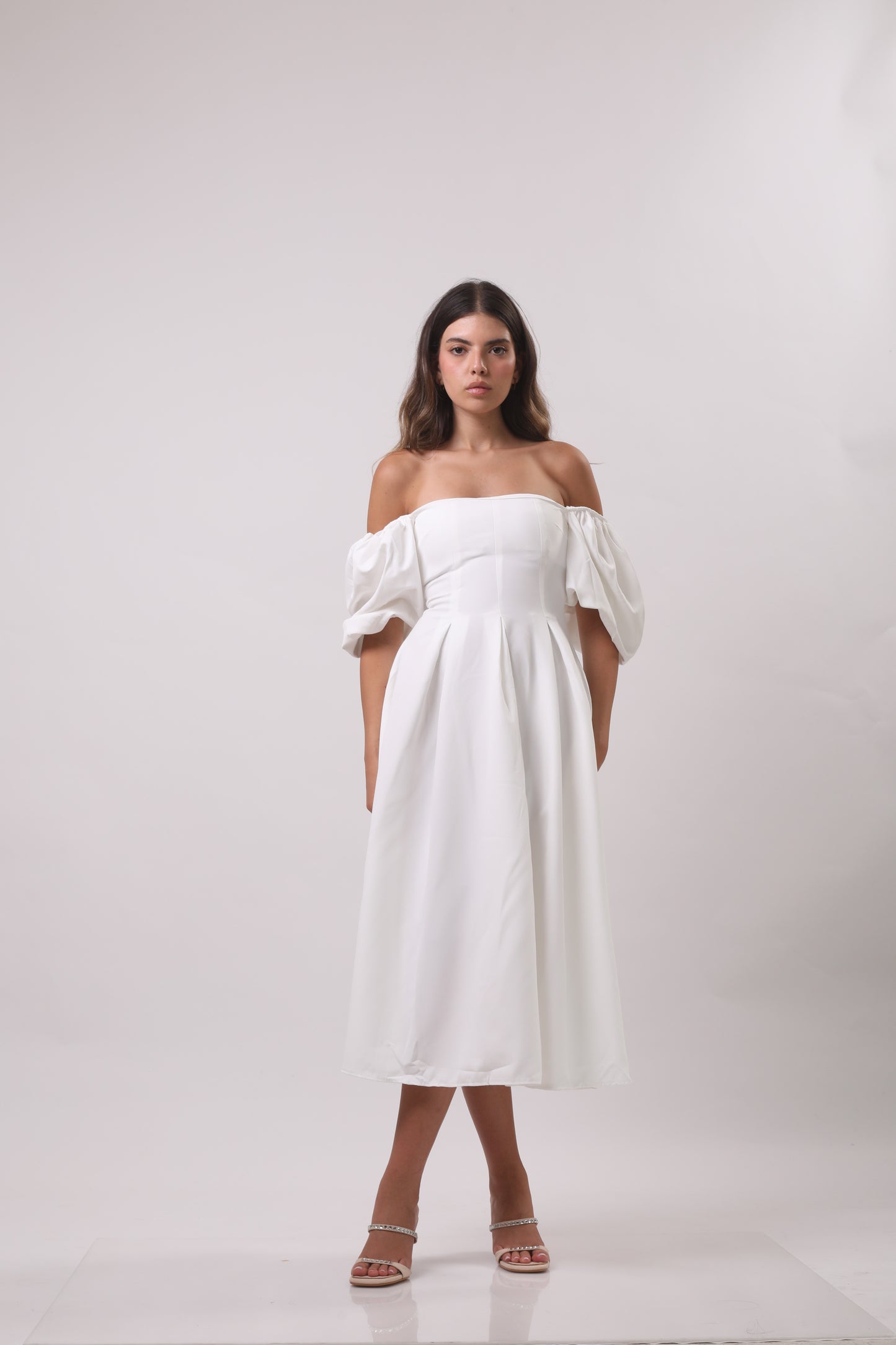 Puff sleeve dress