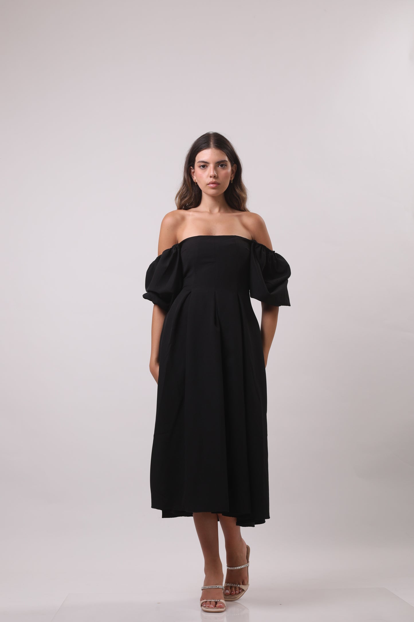 Puff sleeve dress