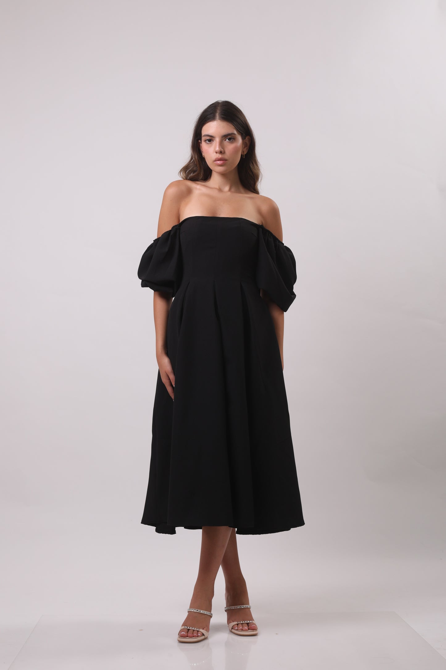 Puff sleeve dress