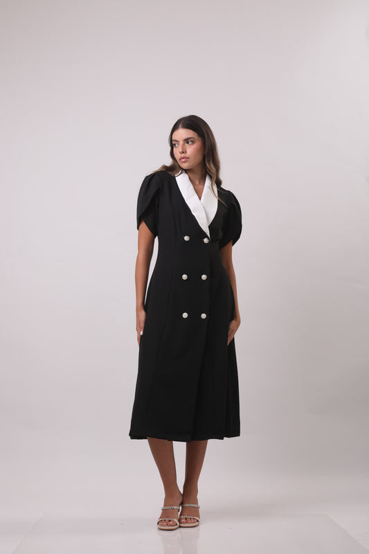 Double-breasted blazer dress