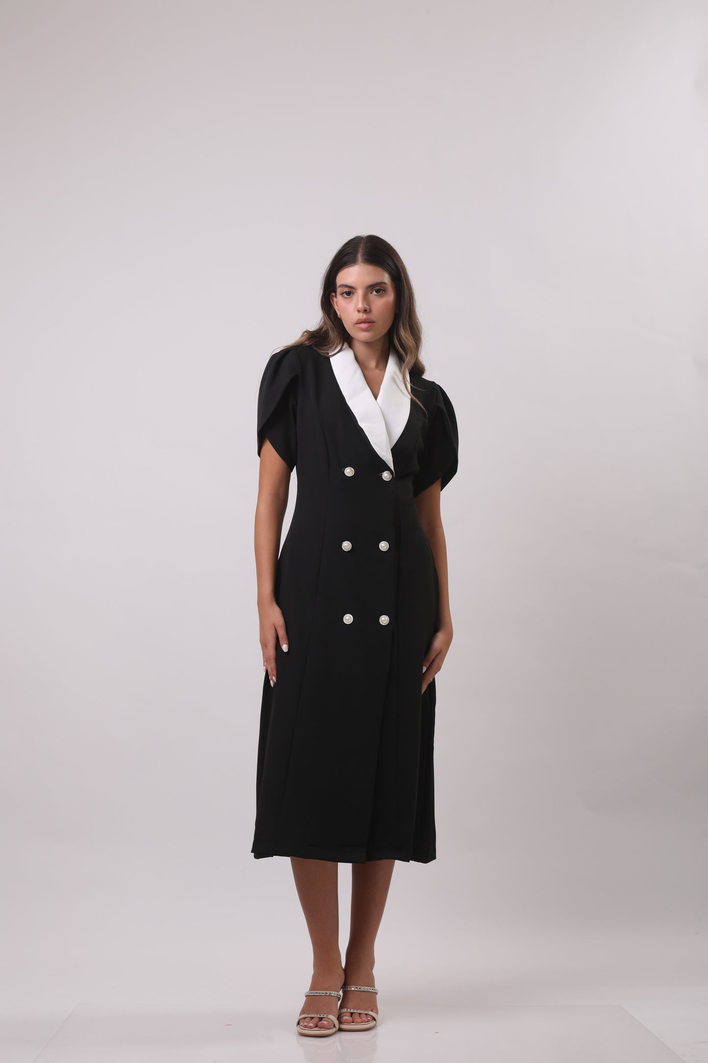 Double-breasted blazer dress