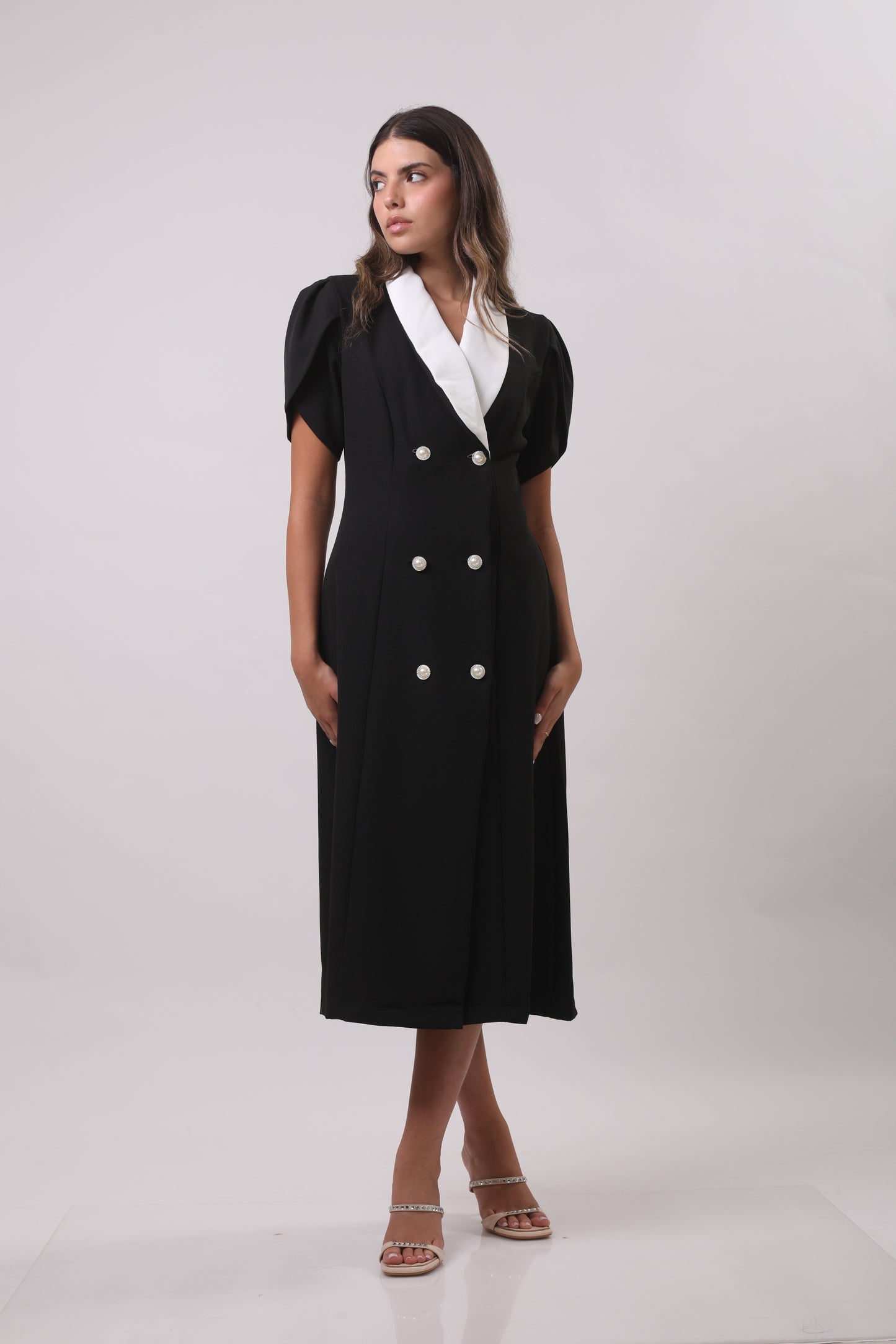 Double-breasted blazer dress