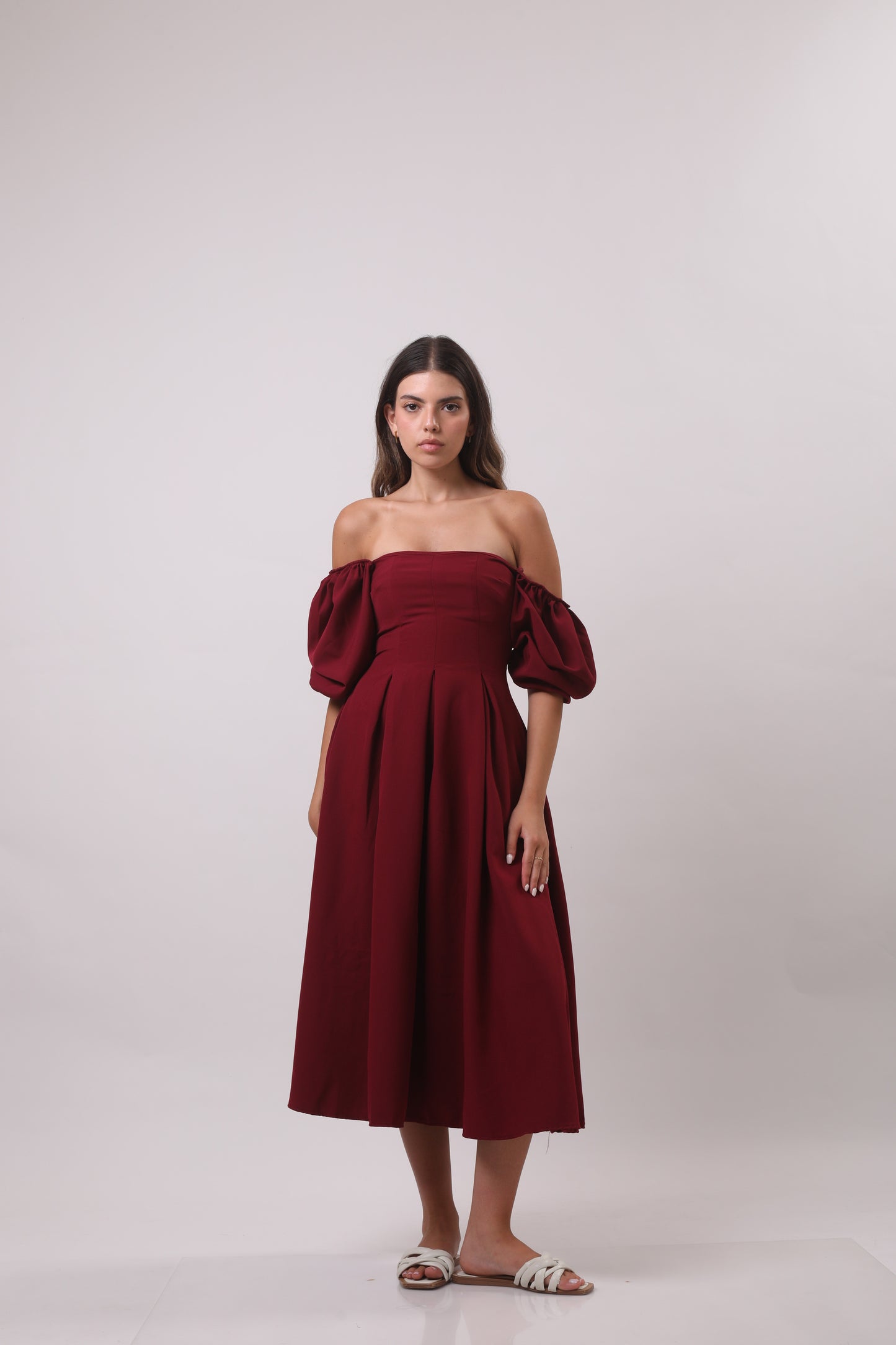 Puff sleeve dress
