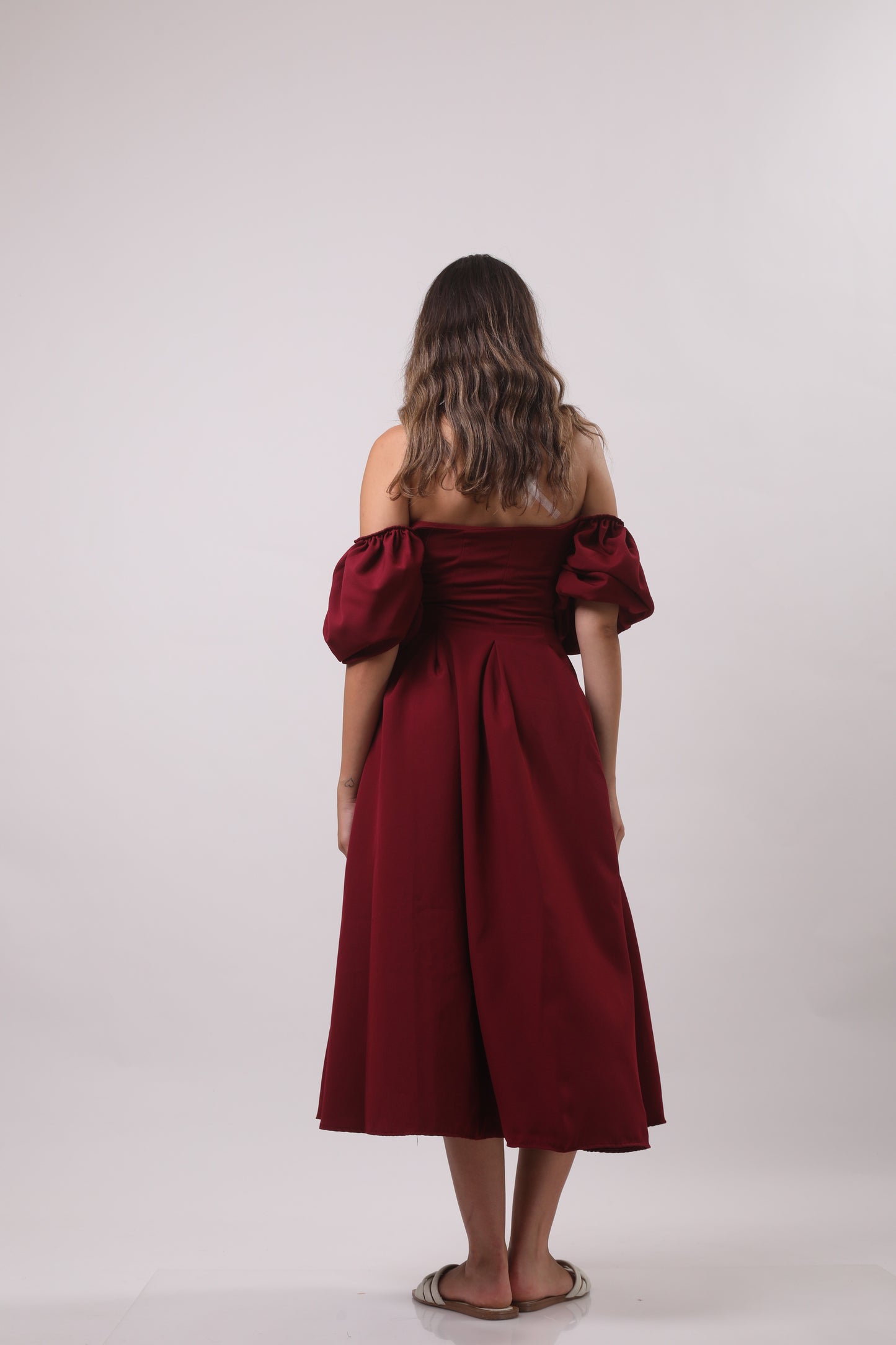 Puff sleeve dress