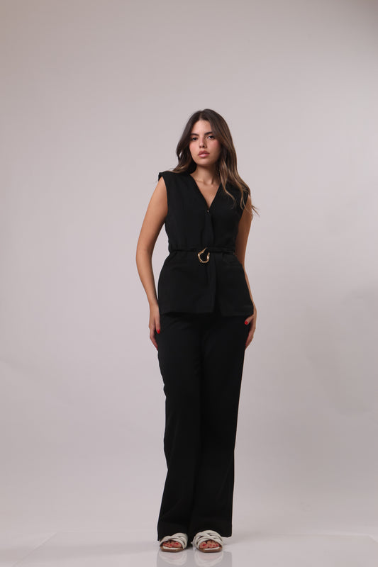 Belted waistcoat set