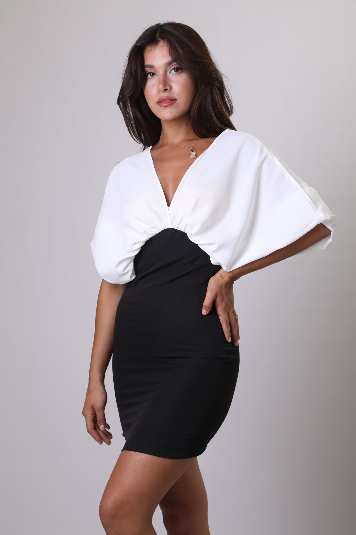 Contrast dress