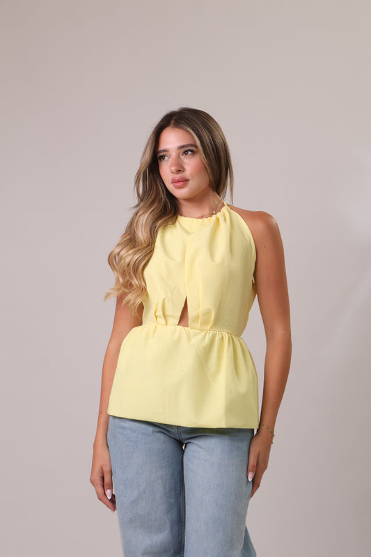 Poplin shirt with open up front
