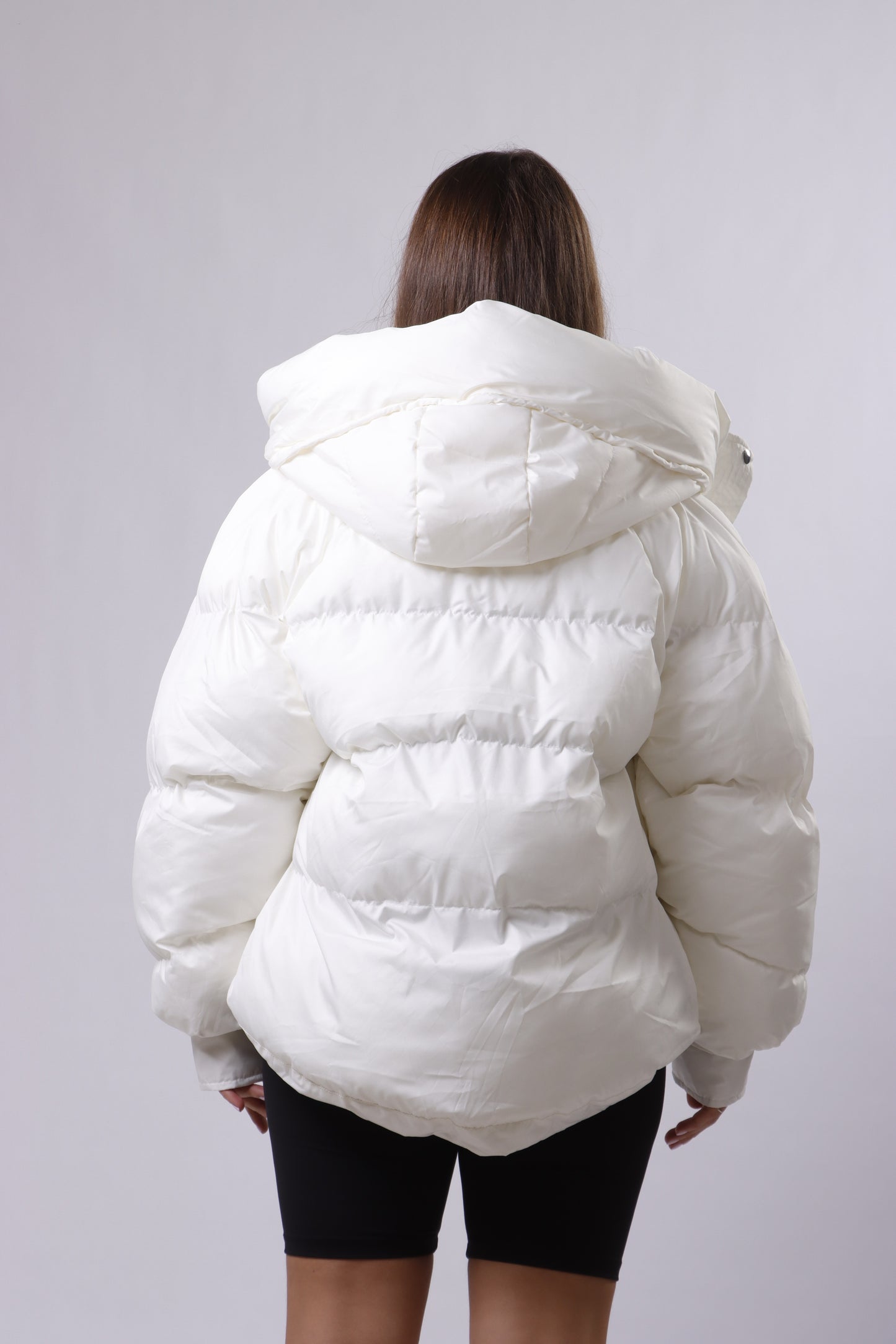Sporty Puffer White Jacket