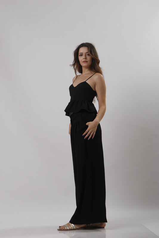 Peplum linen set