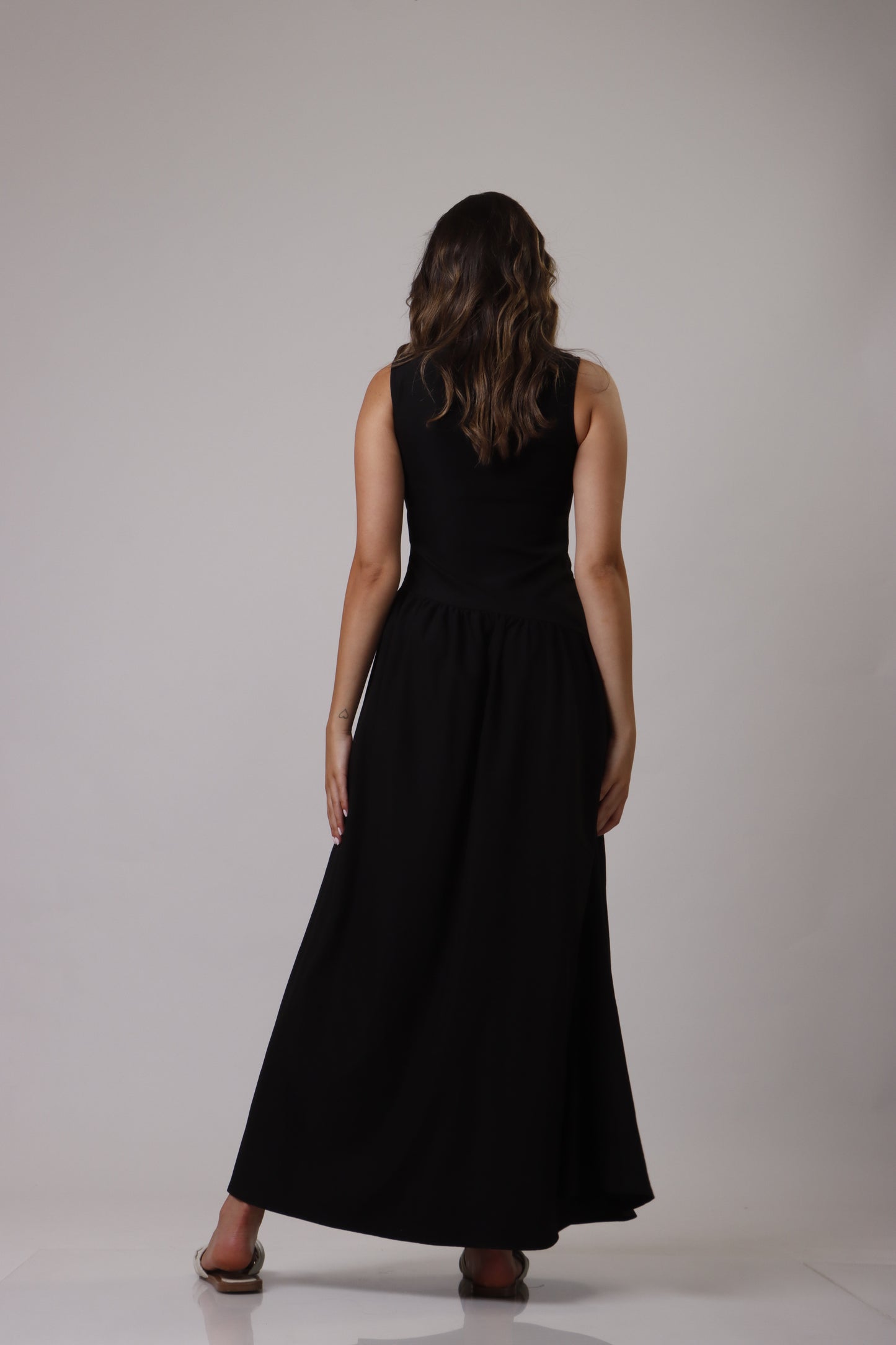 Asymmetric length dress