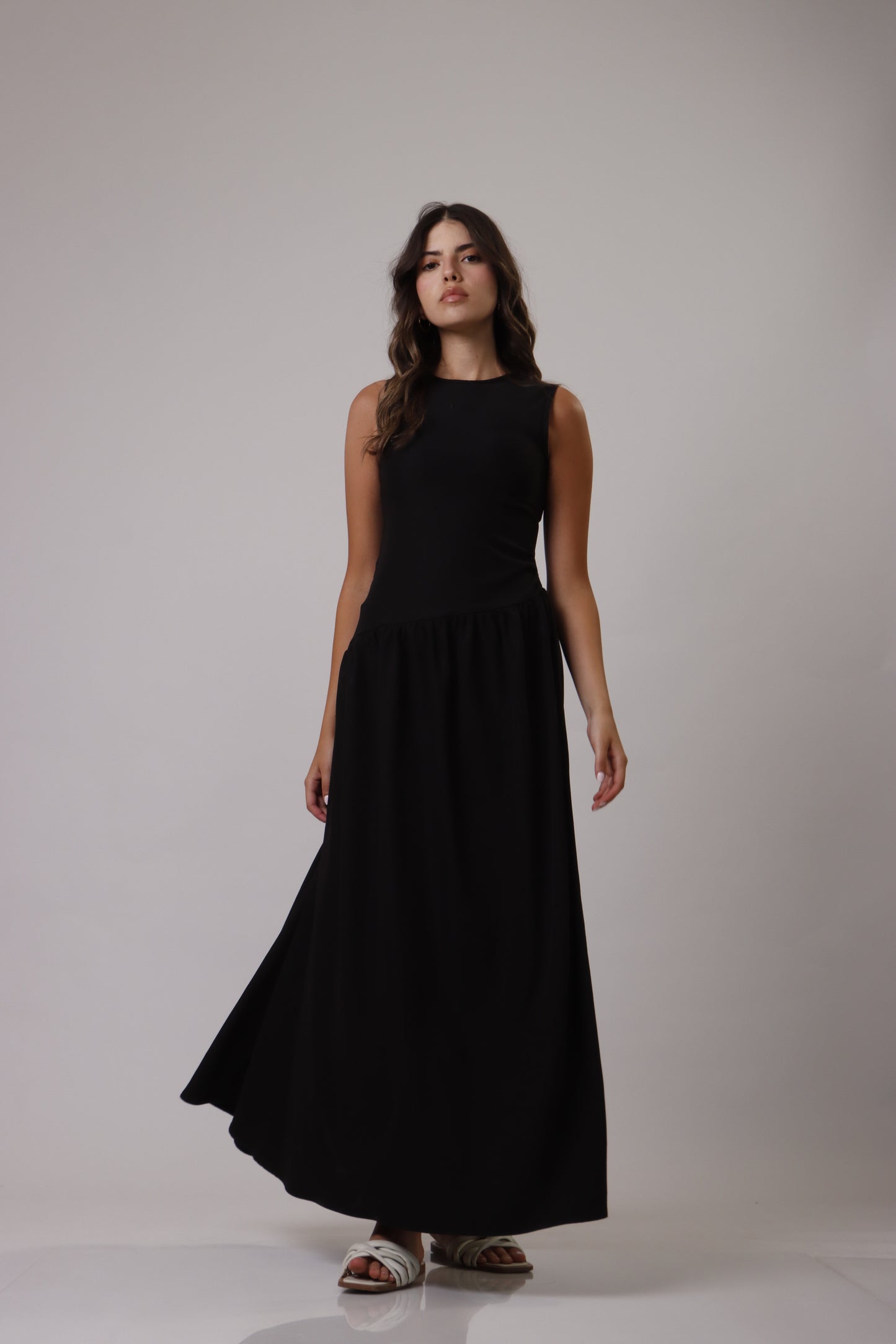 Asymmetric length dress