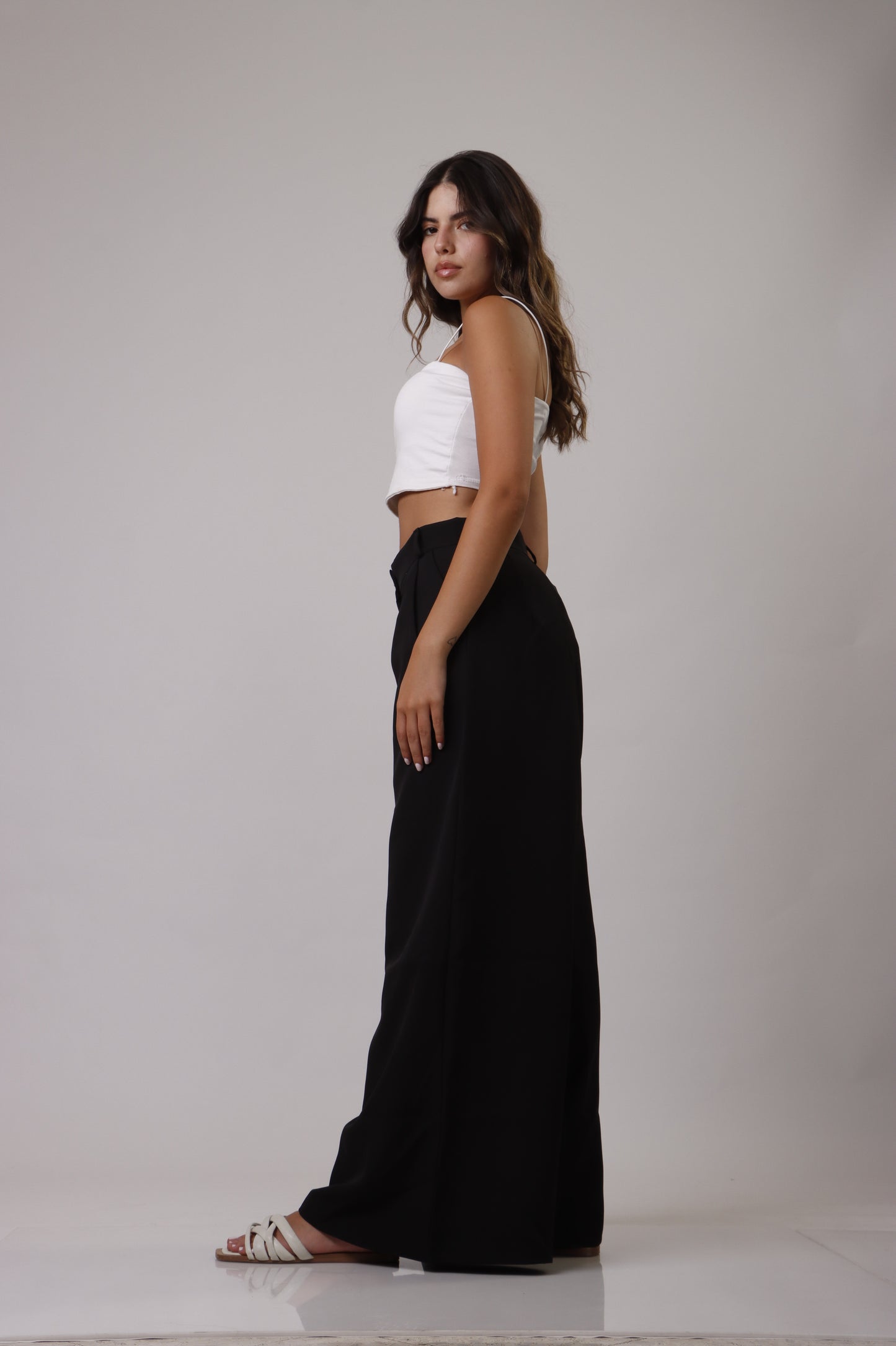Palazzo wide leg trousers