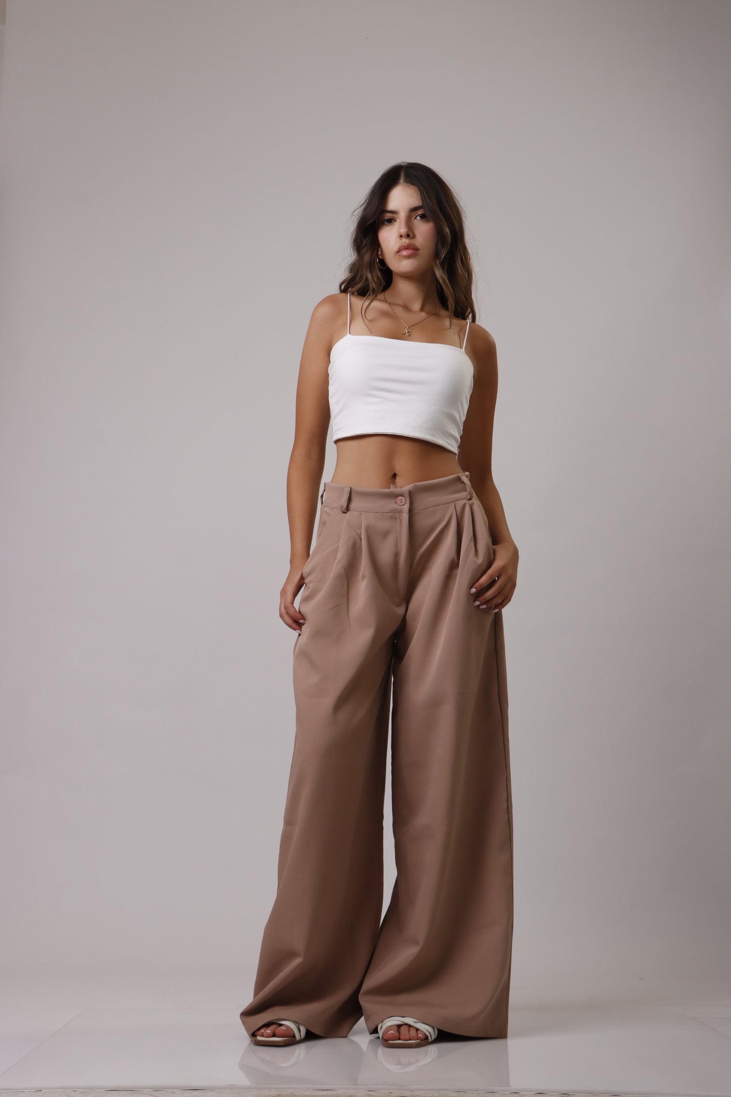 Palazzo wide leg trousers